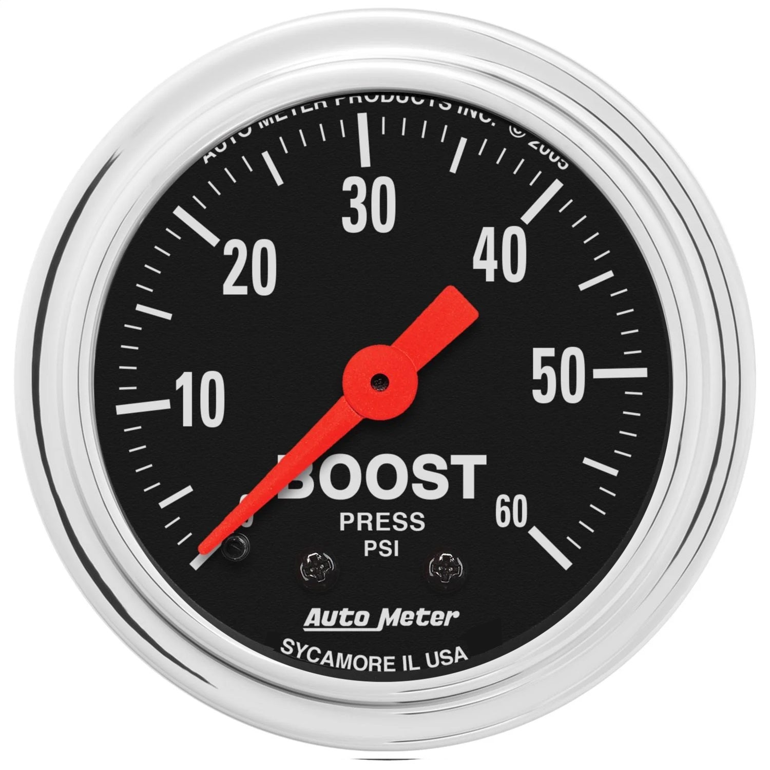 2-1/16" BOOST, 0-60 PSI, TRADITIONAL CHROME