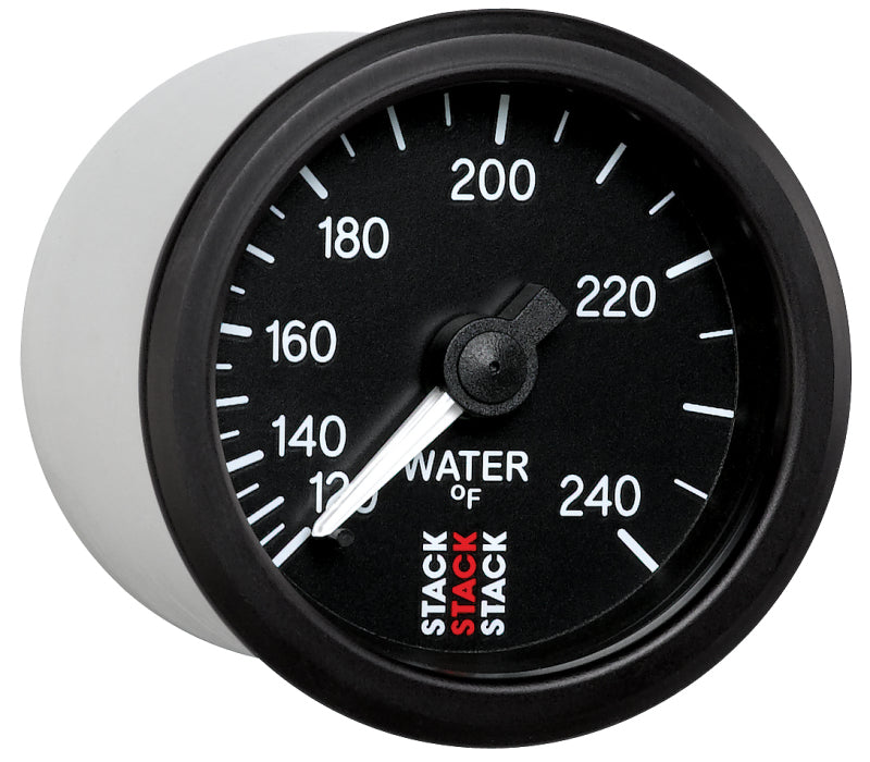 WATER TEMP, MECHANICAL, 52MM, BLACK, 120-240 °F, 1/2-1/16" NPT (M)