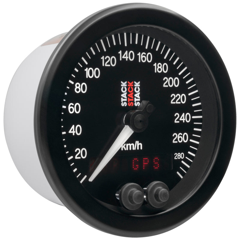 88MM SPEEDOMETER, 0-290 KM/H, STACK BLK