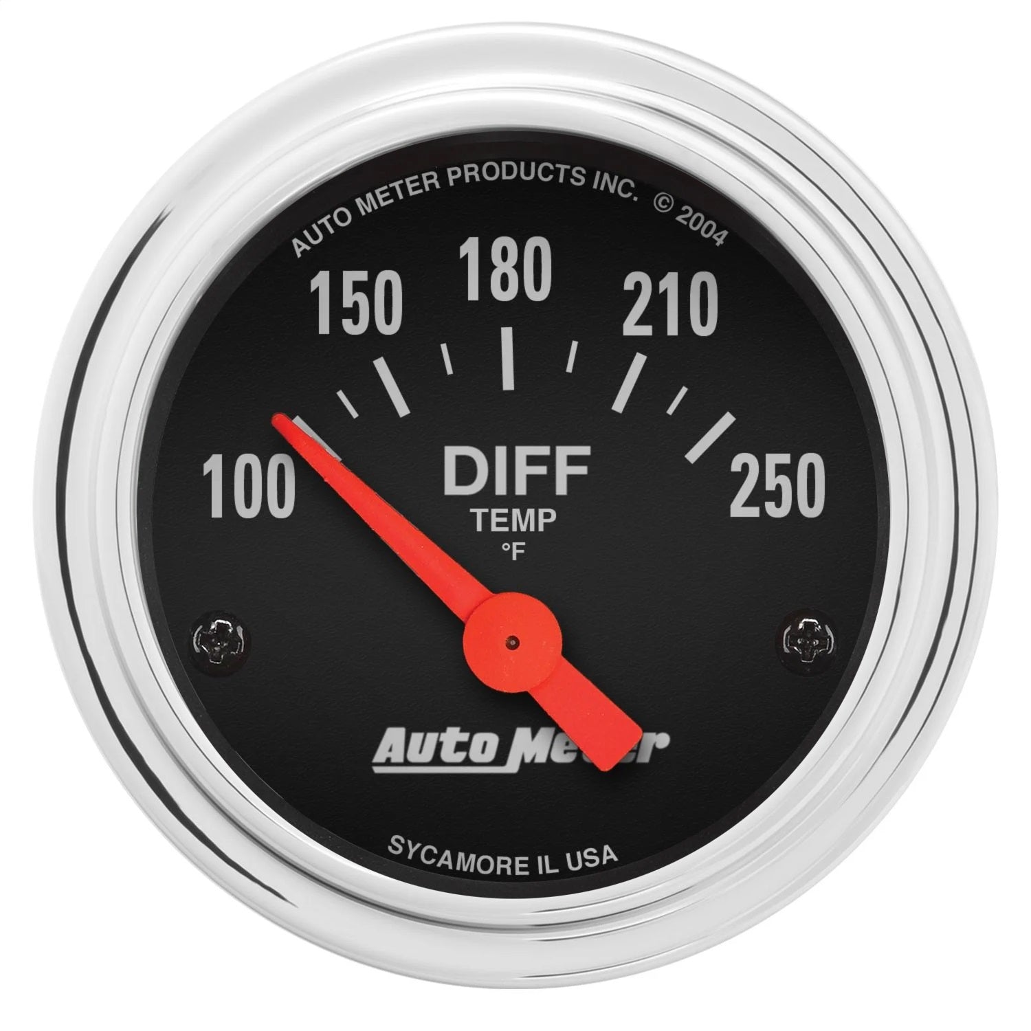 2-1/16" DIFFERENTIAL TEMPERATURE, 100-250 °F, TRADITIONAL CHROME
