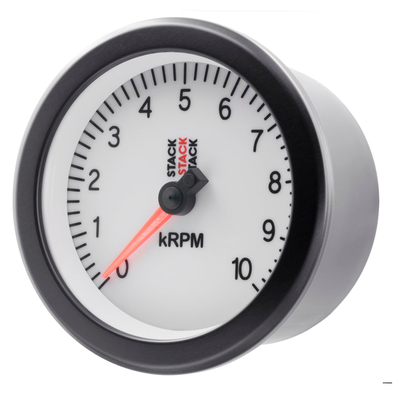 TACHOMETER, SPORT, 88MM, WHITE, 0-10K RPM