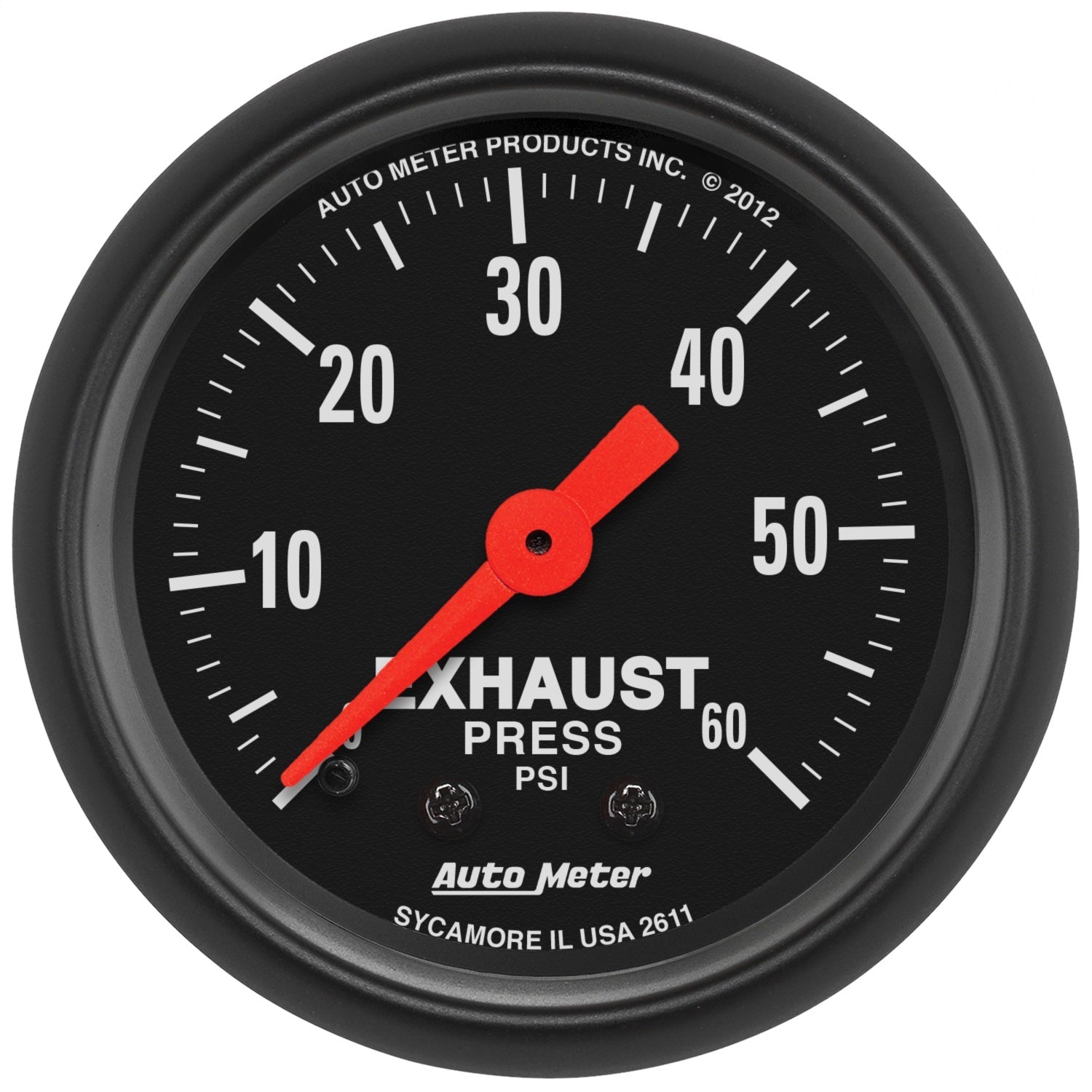 2-1/16" EXHAUST PRESSURE, 0-60 PSI, Z-SERIES