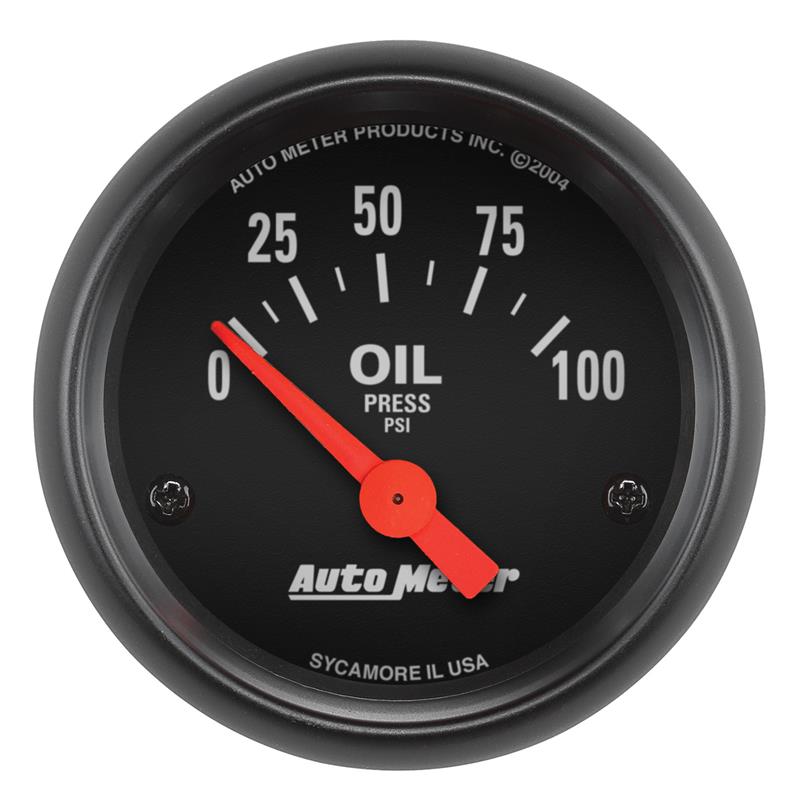 2-1/16" OIL PRESSURE, 0-100 PSI, Z-SERIES