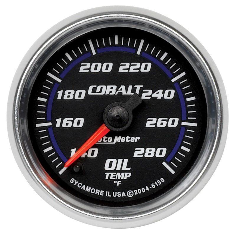 2-1/16" OIL TEMPERATURE, 140-280 °F, COBALT