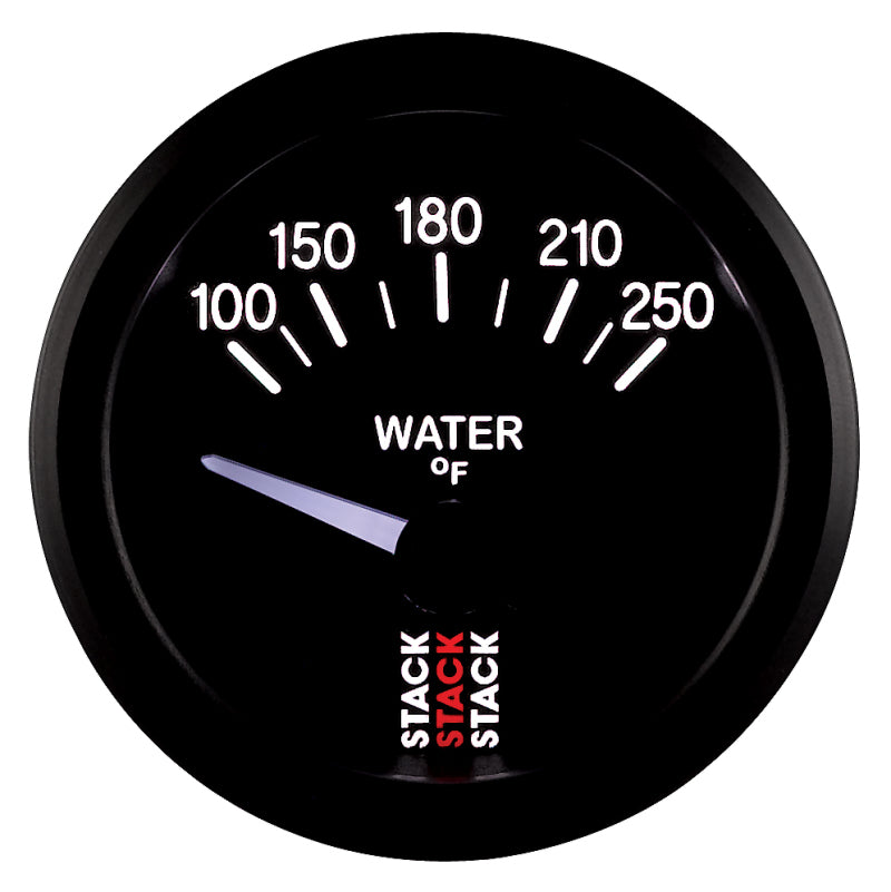 WATER TEMP, ELECTRIC, 52MM, BLK, 100-250 °F, 1/8" NPTF