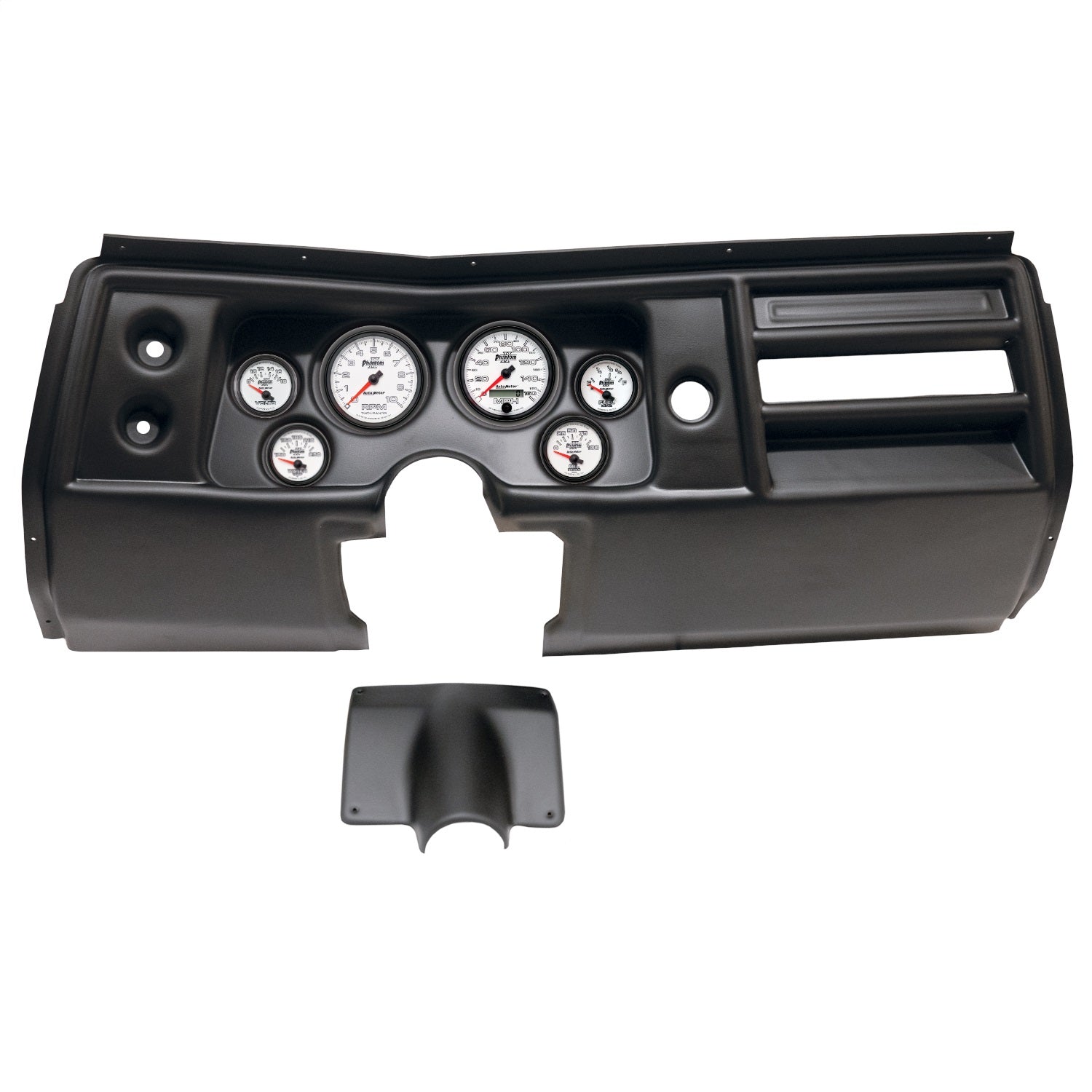 6 GAUGE DIRECT-FIT DASH KIT, CHEVY CHEVELLE NO VENT 68, PHANTOM II