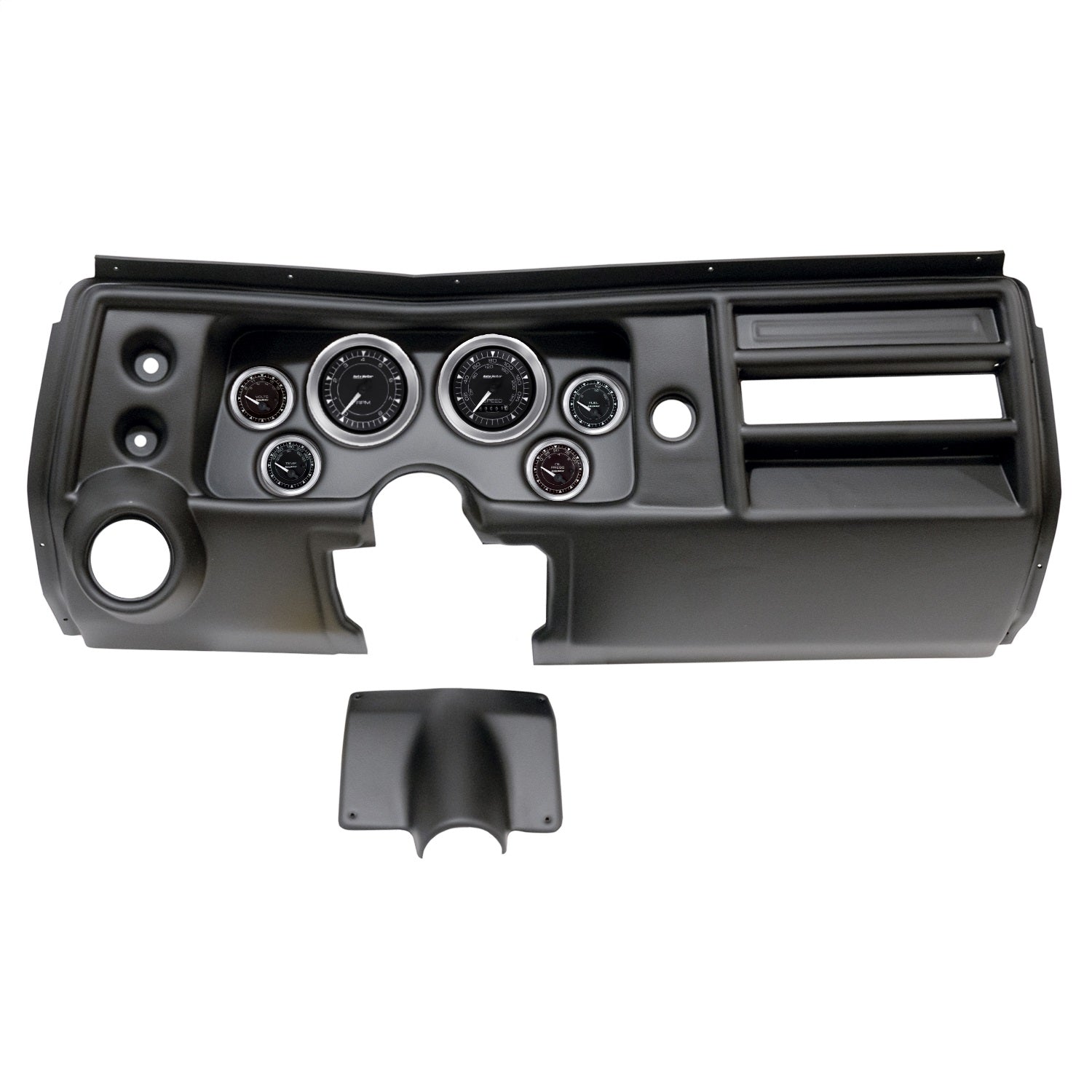 6 GAUGE DIRECT-FIT DASH KIT, CHEVY CHEVELLE VENT 68, CHRONO
