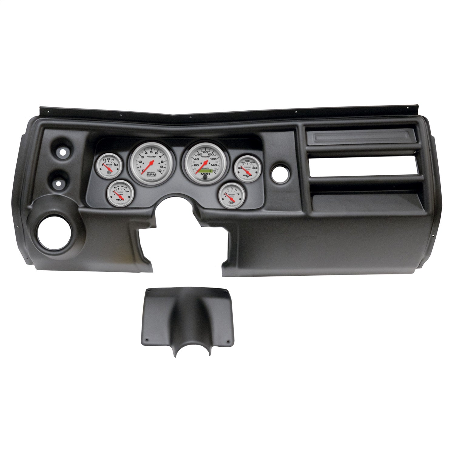 6 GAUGE DIRECT-FIT DASH KIT, CHEVY CHEVELLE VENT 68, ULTRA-LITE