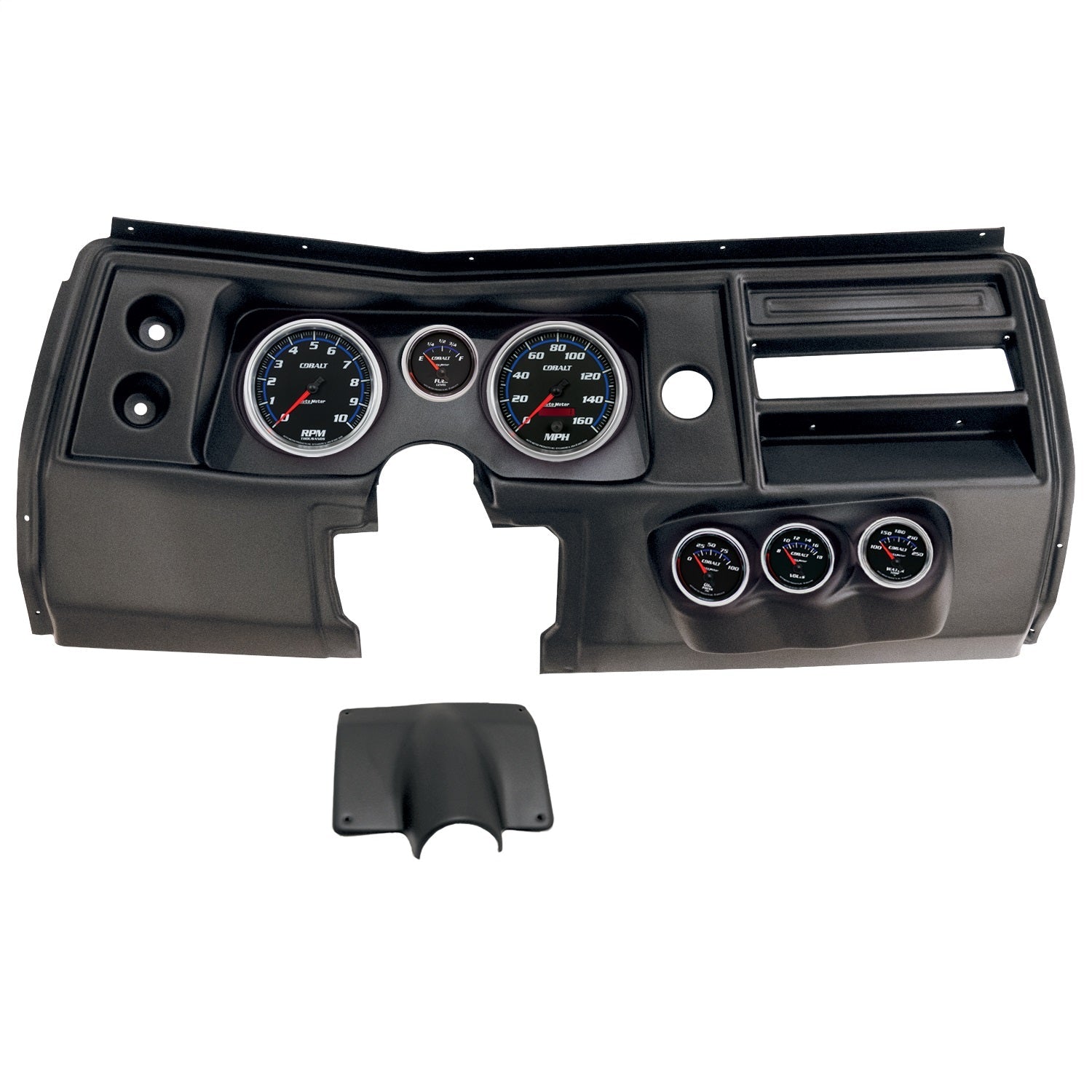 6 GAUGE DIRECT-FIT DASH KIT, CHEVY CHEVELLE NO VENT 68, COBALT