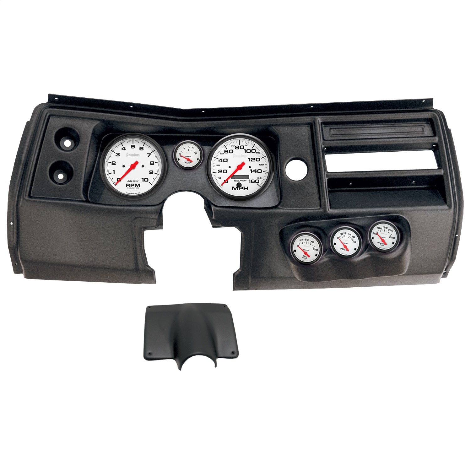 6 GAUGE DIRECT-FIT DASH KIT, CHEVY CHEVELLE NO VENT 68, PHANTOM