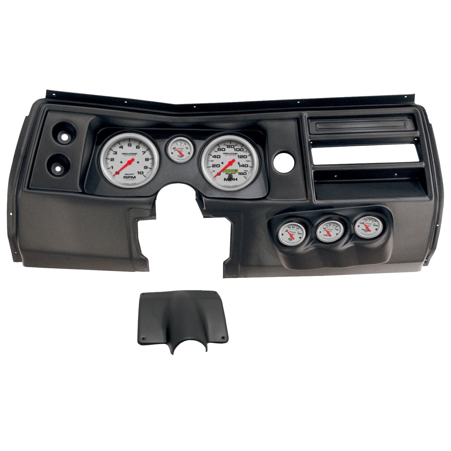 6 GAUGE DIRECT-FIT DASH KIT, CHEVY CHEVELLE NO VENT 68, ULTRA-LITE