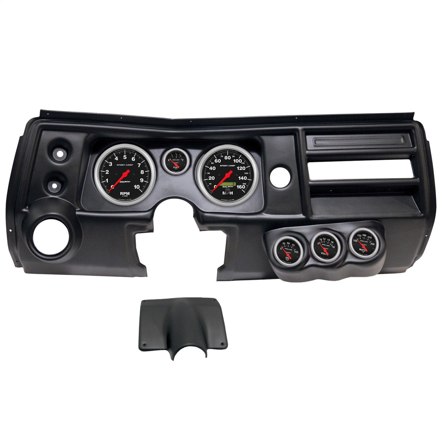 6 GAUGE DIRECT-FIT DASH KIT, CHEVY CHEVELLE VENT 68, SPORT-COMP