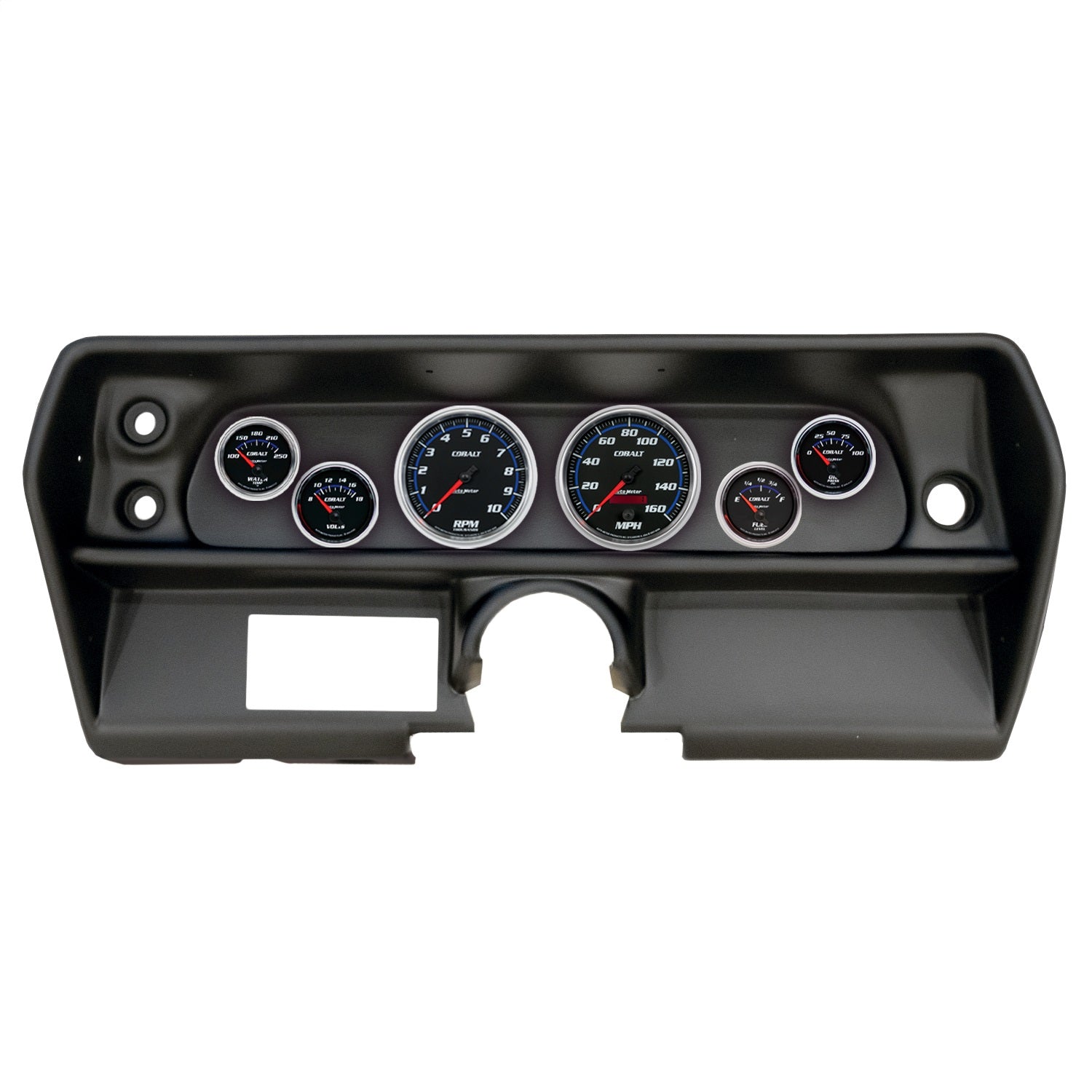 6 GAUGE DIRECT-FIT DASH KIT, CHEVY NOVA 68, COBALT