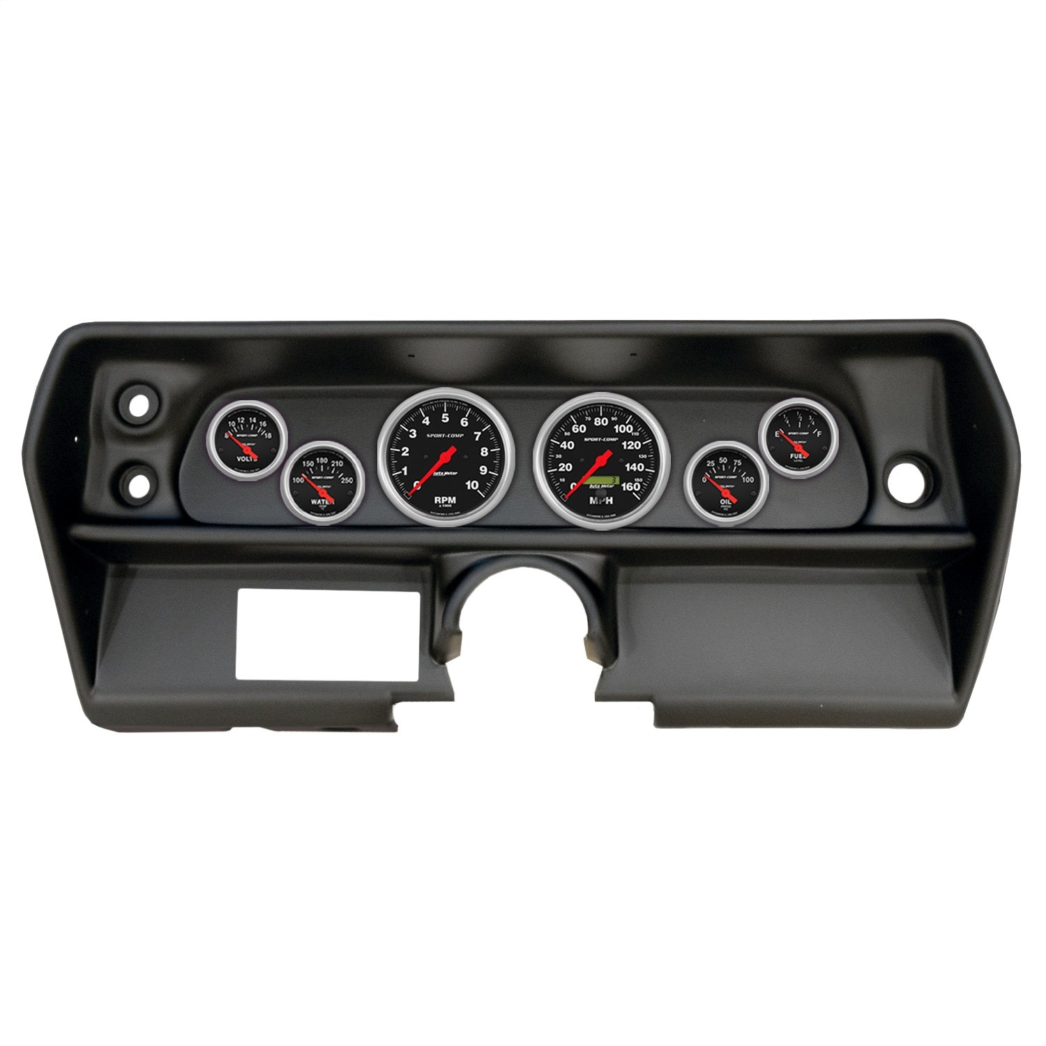 6 GAUGE DIRECT-FIT DASH KIT, CHEVY NOVA 68, SPORT-COMP