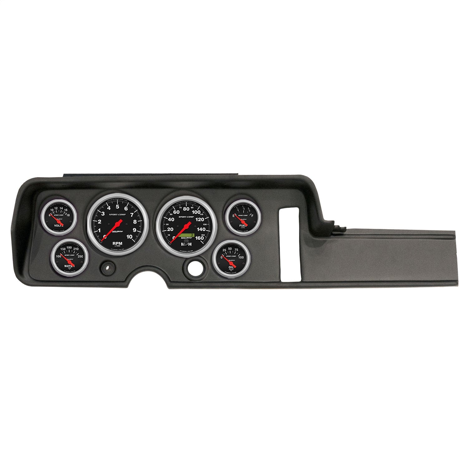 6 GAUGE DIRECT-FIT DASH KIT, PONTIAC GTO/LEMANS 68, SPORT-COMP