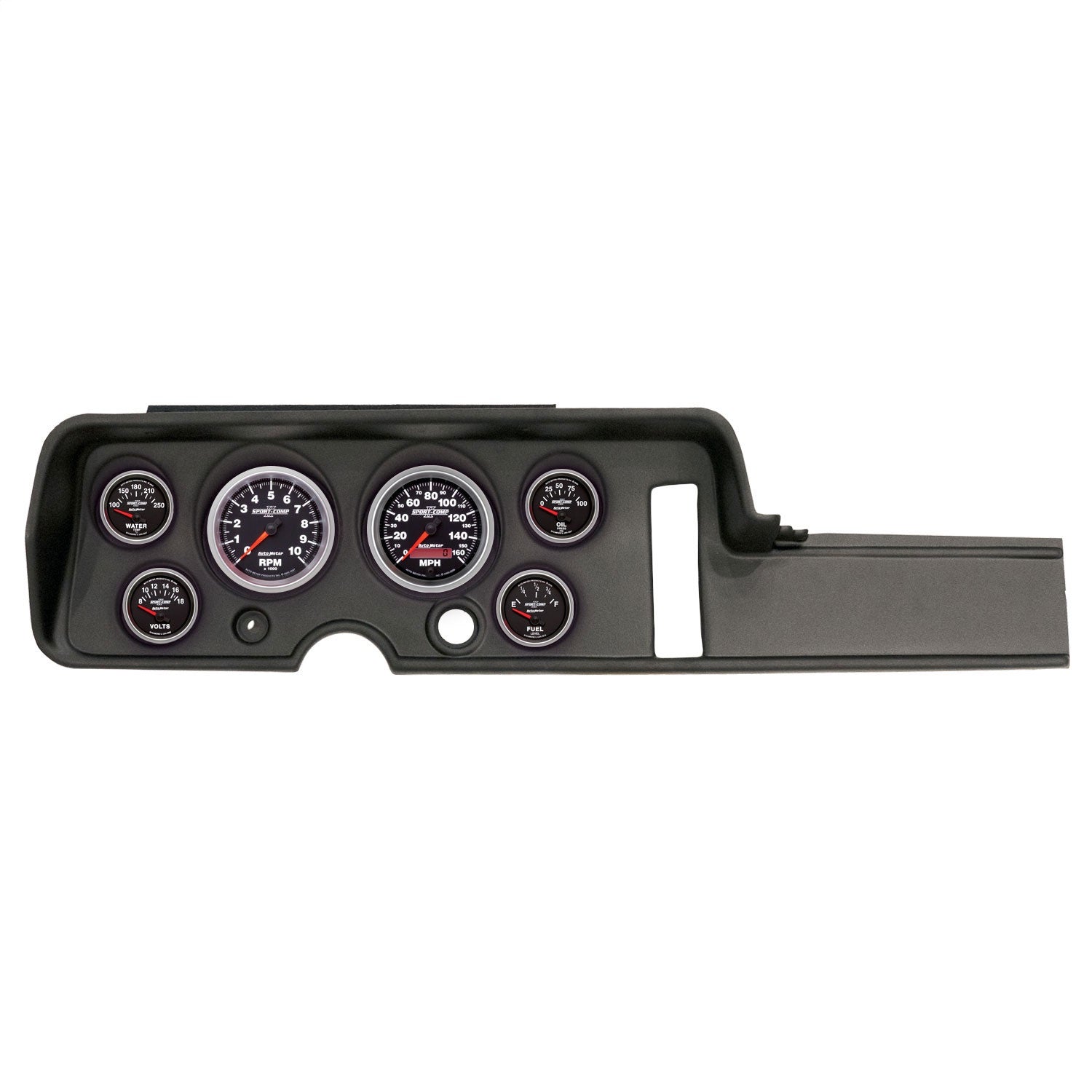 6 GAUGE DIRECT-FIT DASH KIT, PONTIAC GTO/LEMANS 68, SPORT-COMP II