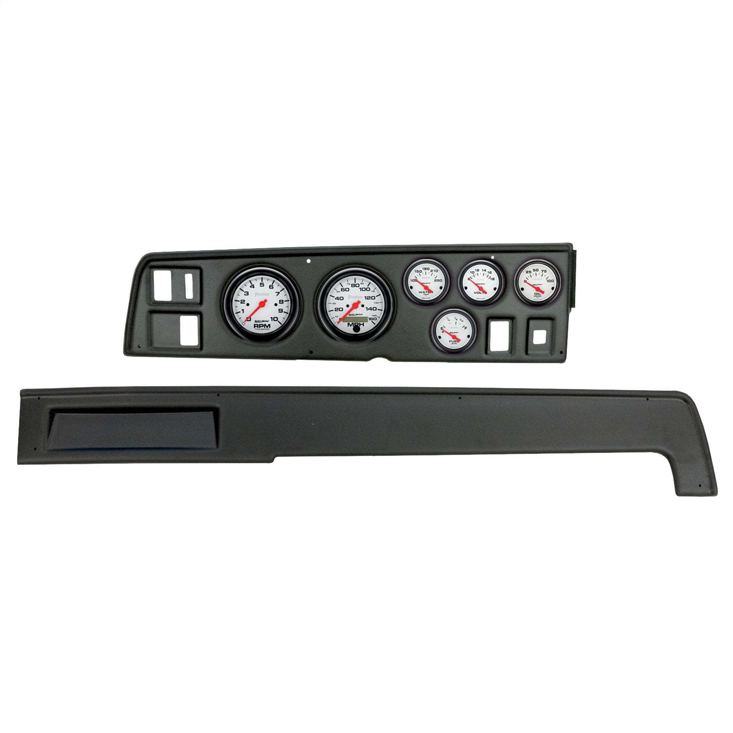 6 GAUGE DIRECT-FIT DASH KIT, DODGE CHARGER 68-70, PHANTOM