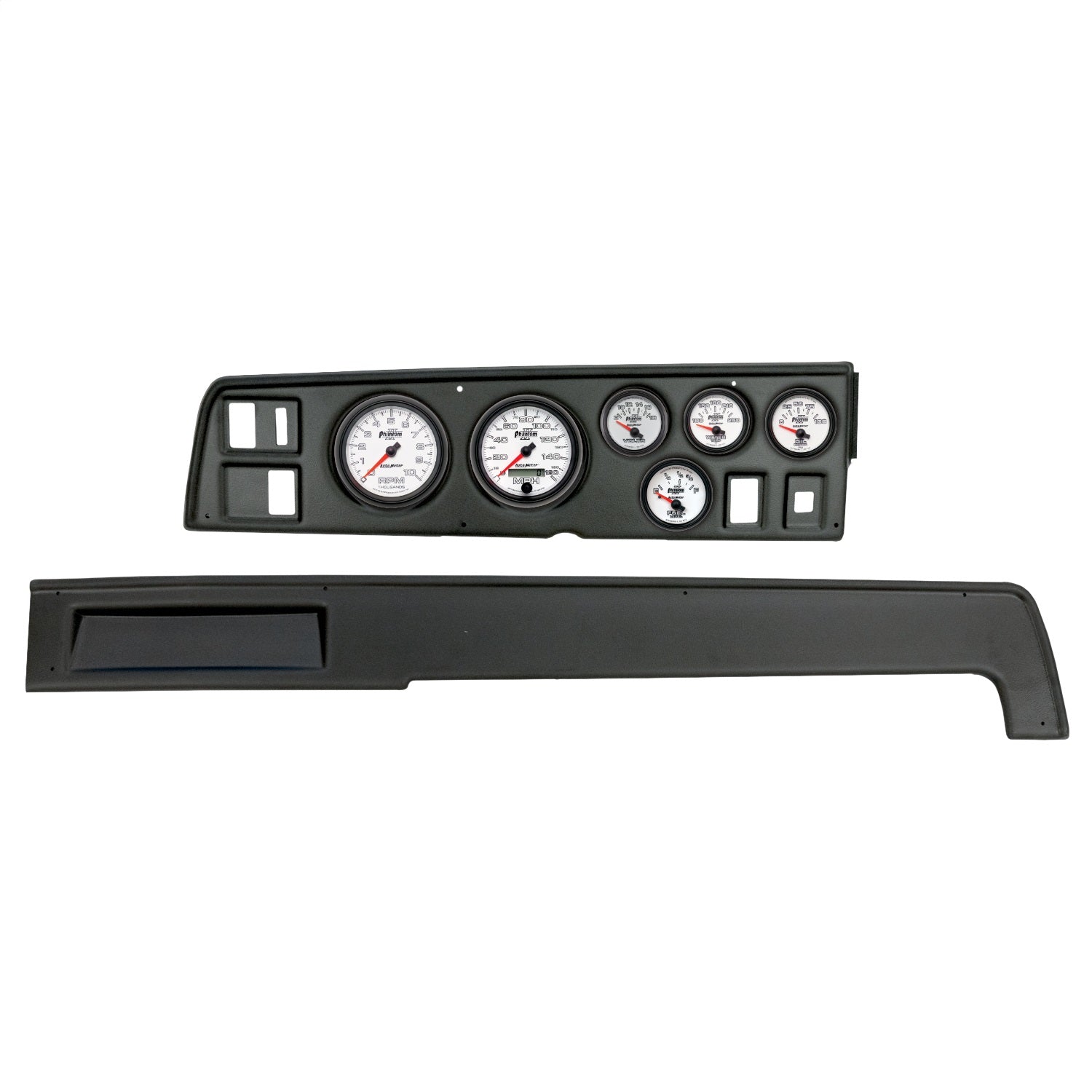 6 GAUGE DIRECT-FIT DASH KIT, DODGE CHARGER 68-70, PHANTOM II
