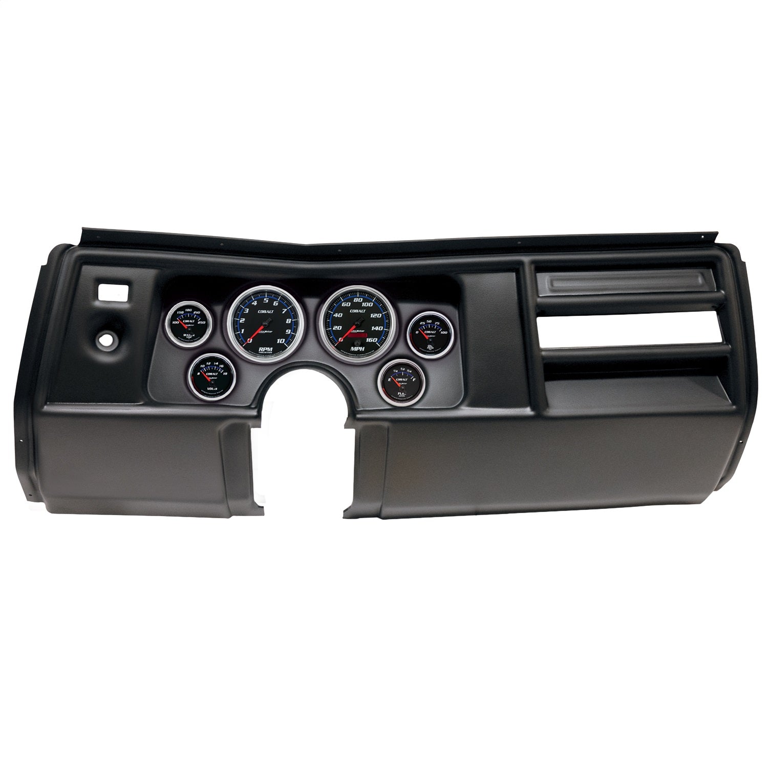6 GAUGE DIRECT-FIT DASH KIT, CHEVY CHEVELLE NO VENT 69, COBALT