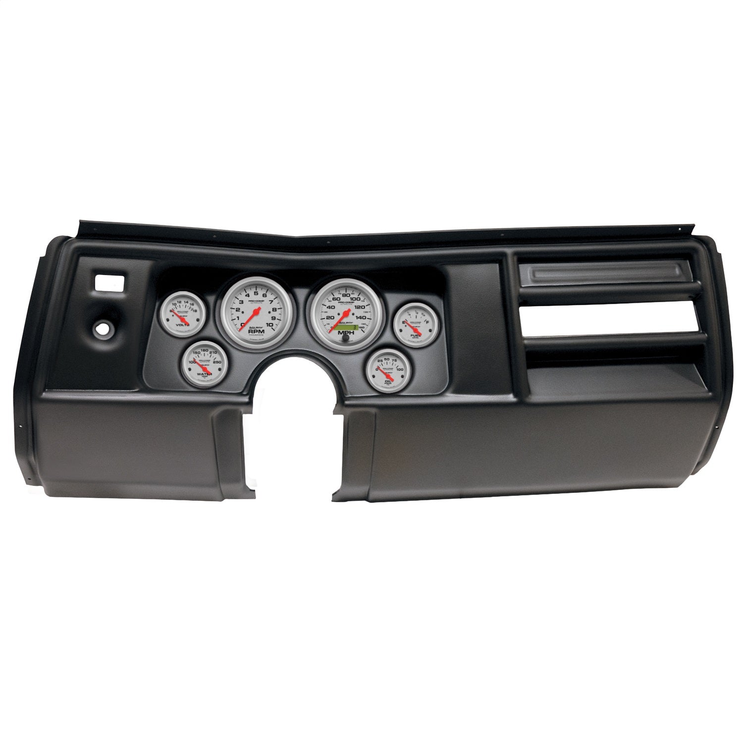 6 GAUGE DIRECT-FIT DASH KIT, CHEVY CHEVELLE NO VENT 69, ULTRA-LITE
