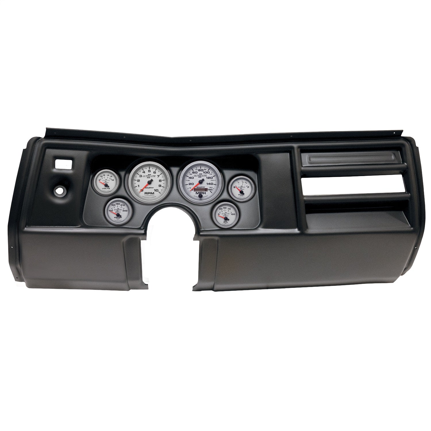 6 GAUGE DIRECT-FIT DASH KIT, CHEVY CHEVELLE NO VENT 69, ULTRA-LITE II