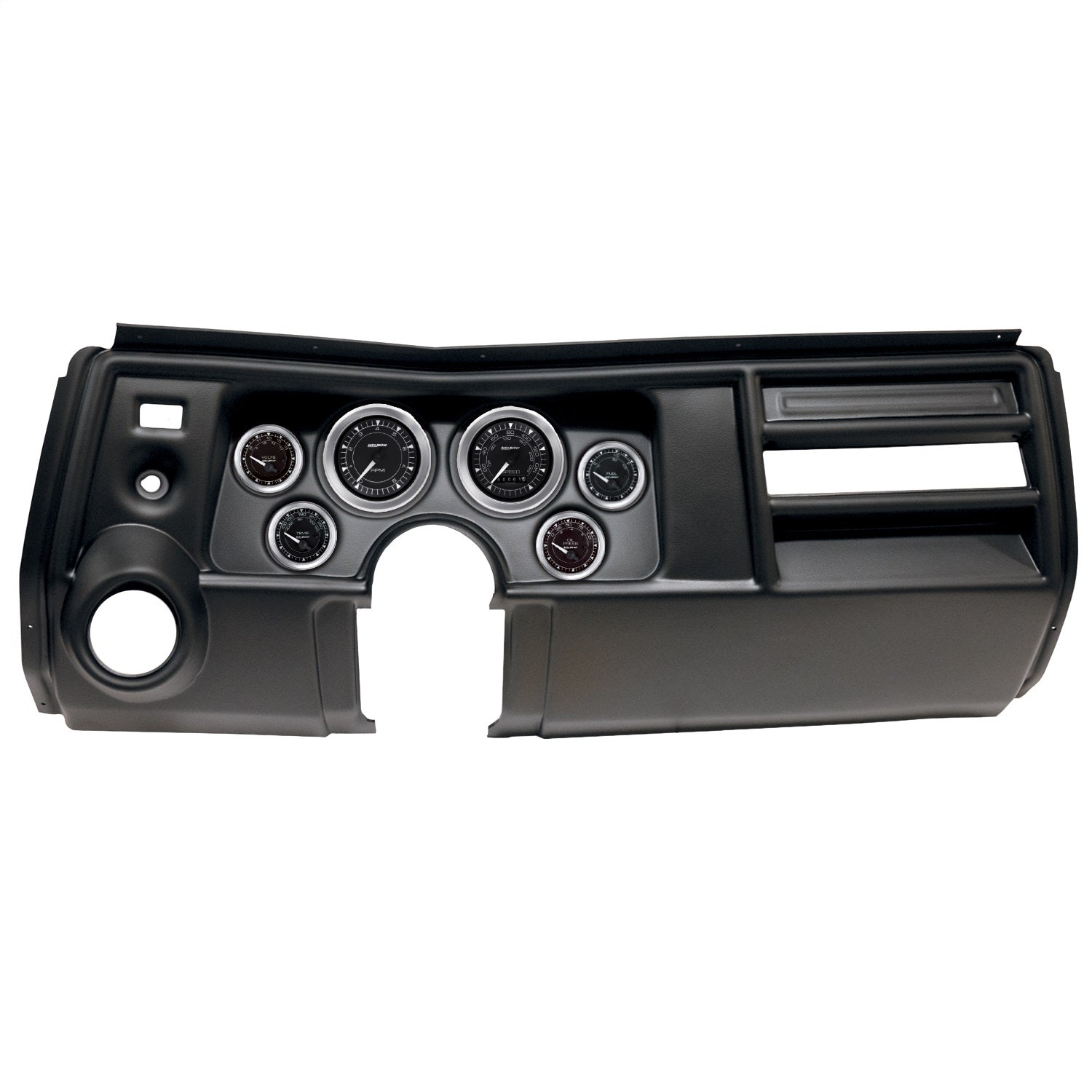6 GAUGE DIRECT-FIT DASH KIT, CHEVY CHEVELLE VENT 69, CHRONO