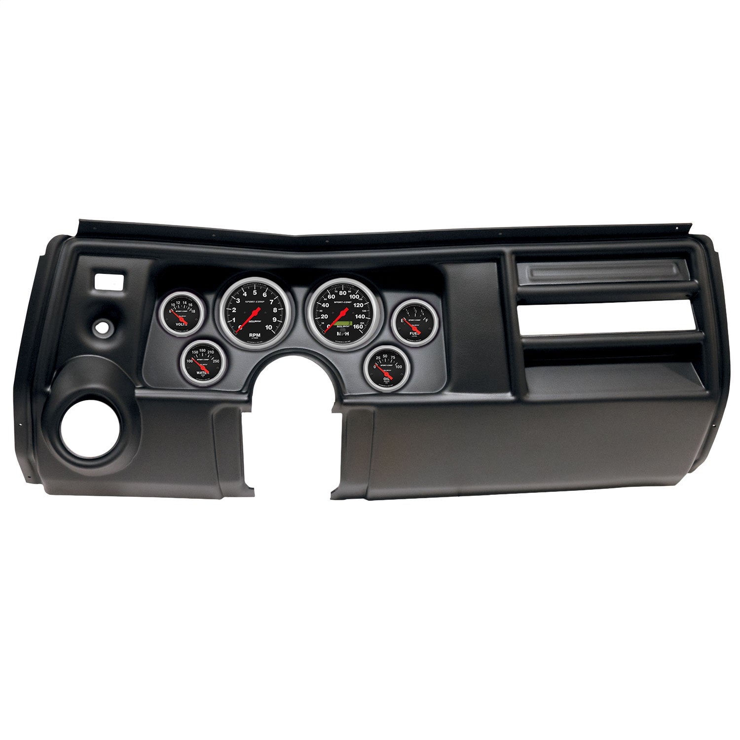 6 GAUGE DIRECT-FIT DASH KIT, CHEVY CHEVELLE VENT 69, SPORT-COMP