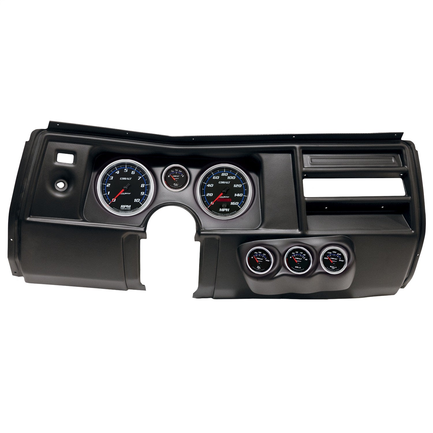 6 GAUGE DIRECT-FIT DASH KIT, CHEVY CHEVELLE NO VENT 69, COBALT