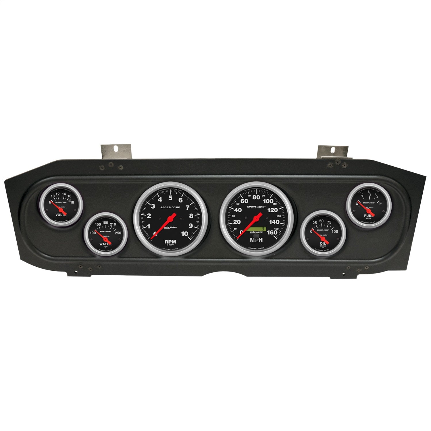 6 GAUGE DIRECT-FIT DASH KIT, MERCURY COUGAR 69-70, SPORT-COMP