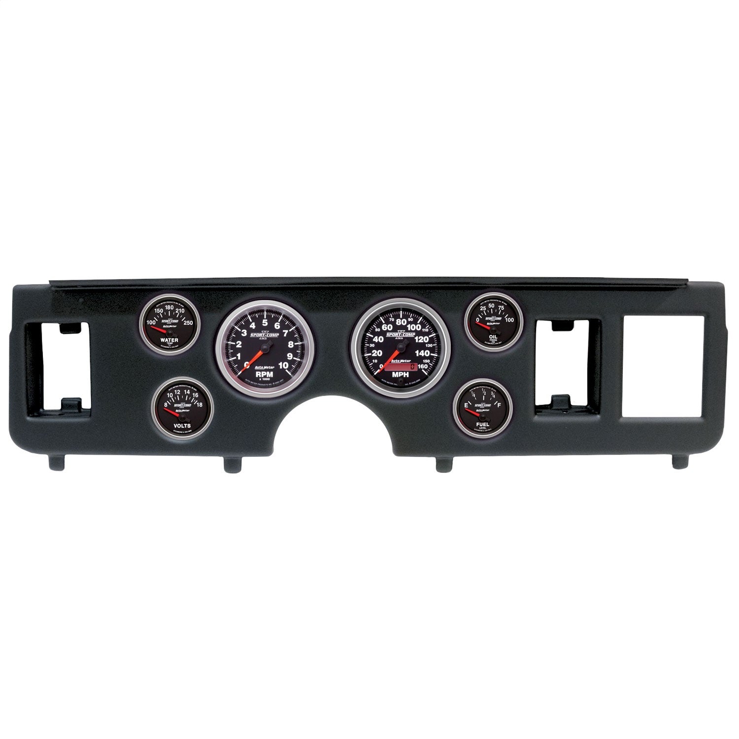 6 GAUGE DIRECT-FIT DASH KIT, FORD MUSTANG 79-86, SPORT-COMP II