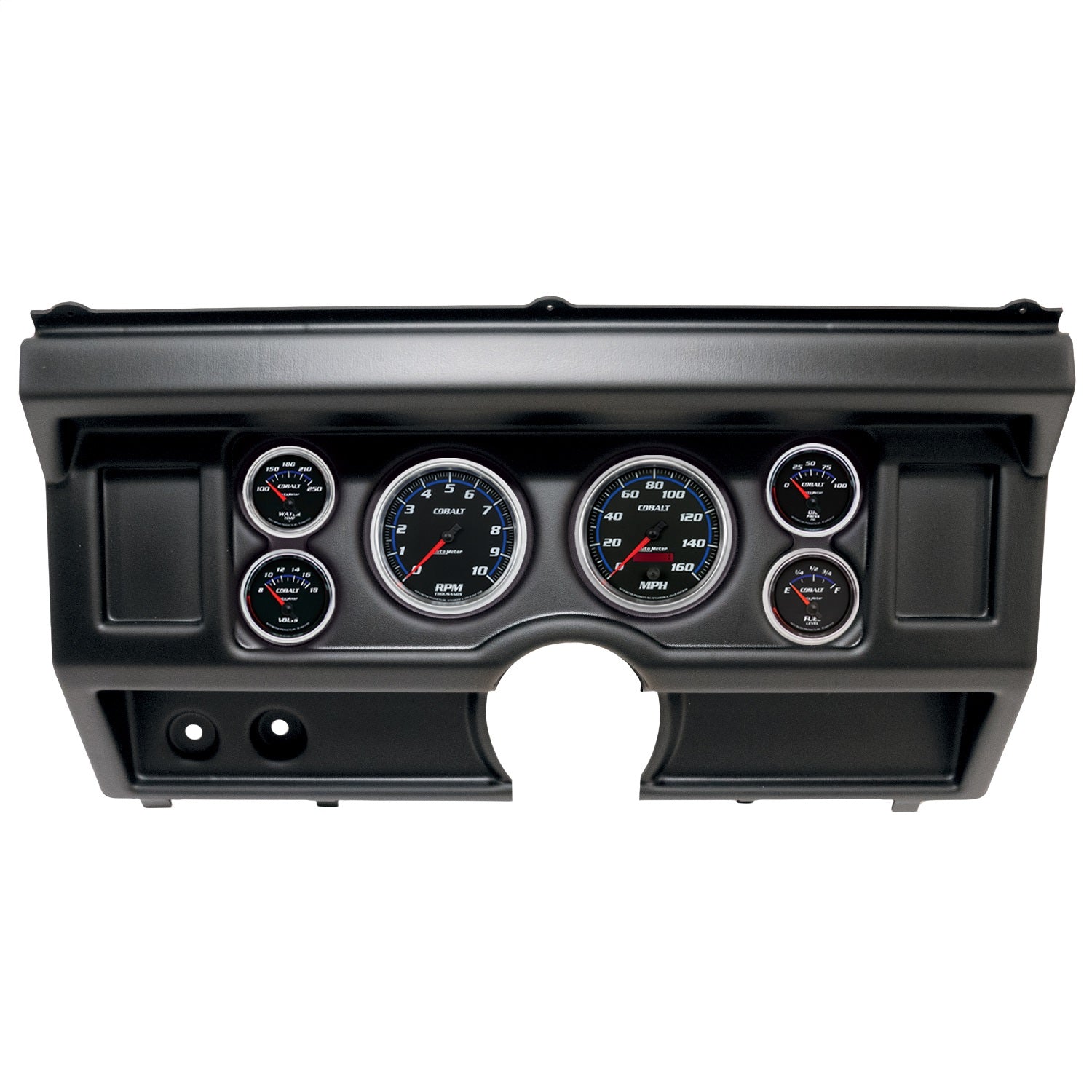 6 GAUGE DIRECT-FIT DASH KIT, FORD TRUCK NO AC 80-86, COBALT