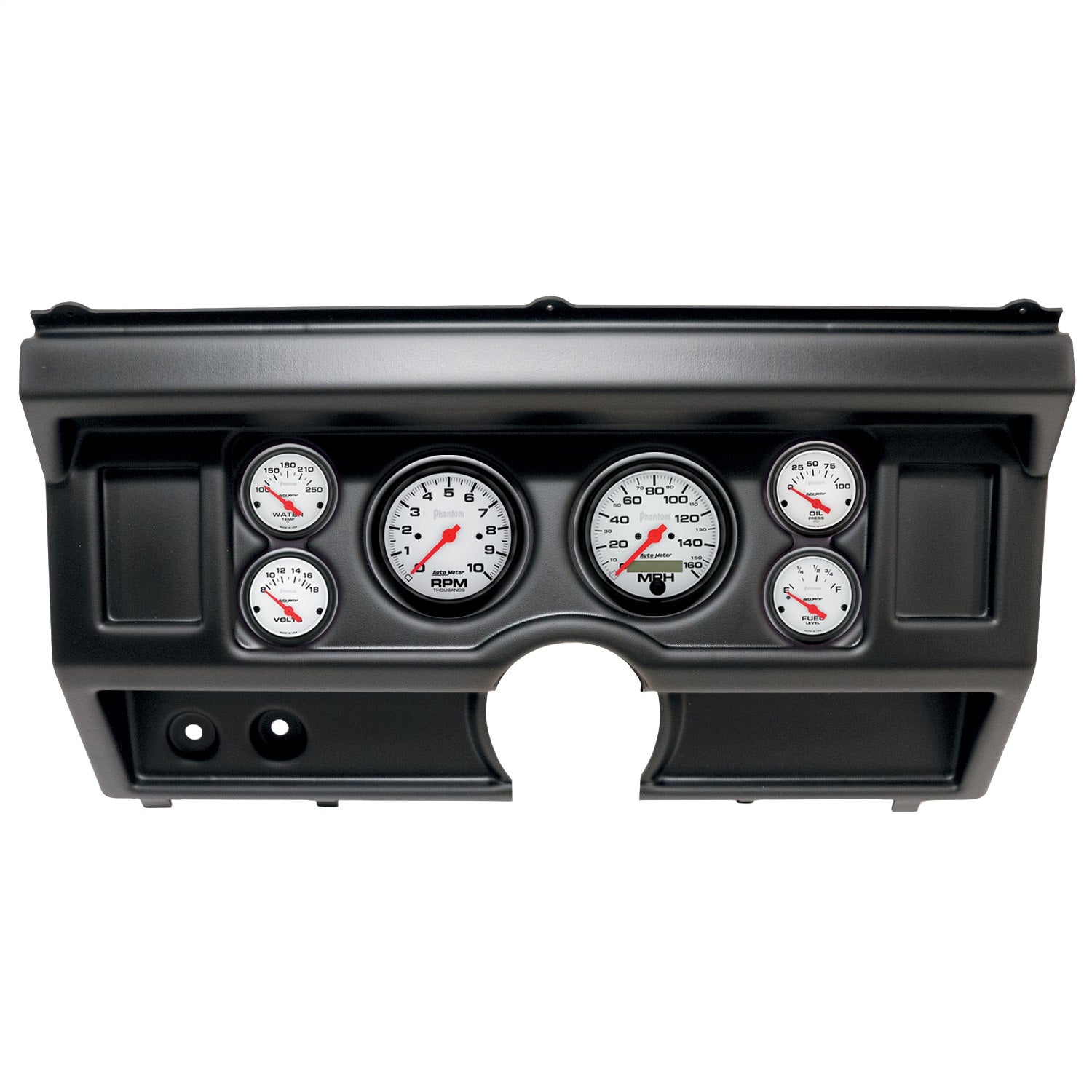 6 GAUGE DIRECT-FIT DASH KIT, FORD TRUCK NO AC 80-86, PHANTOM