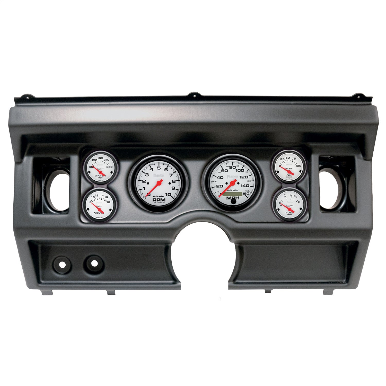6 GAUGE DIRECT-FIT DASH KIT, FORD TRUCK AC 80-86, PHANTOM