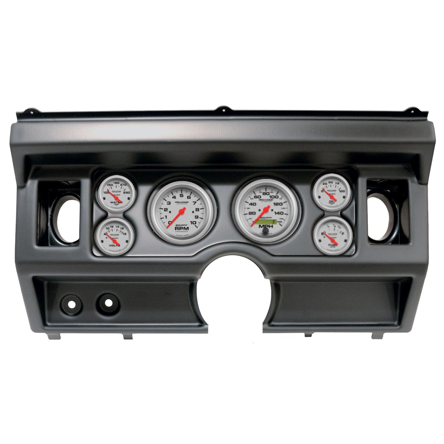6 GAUGE DIRECT-FIT DASH KIT, FORD TRUCK AC 80-86, ULTRA-LITE