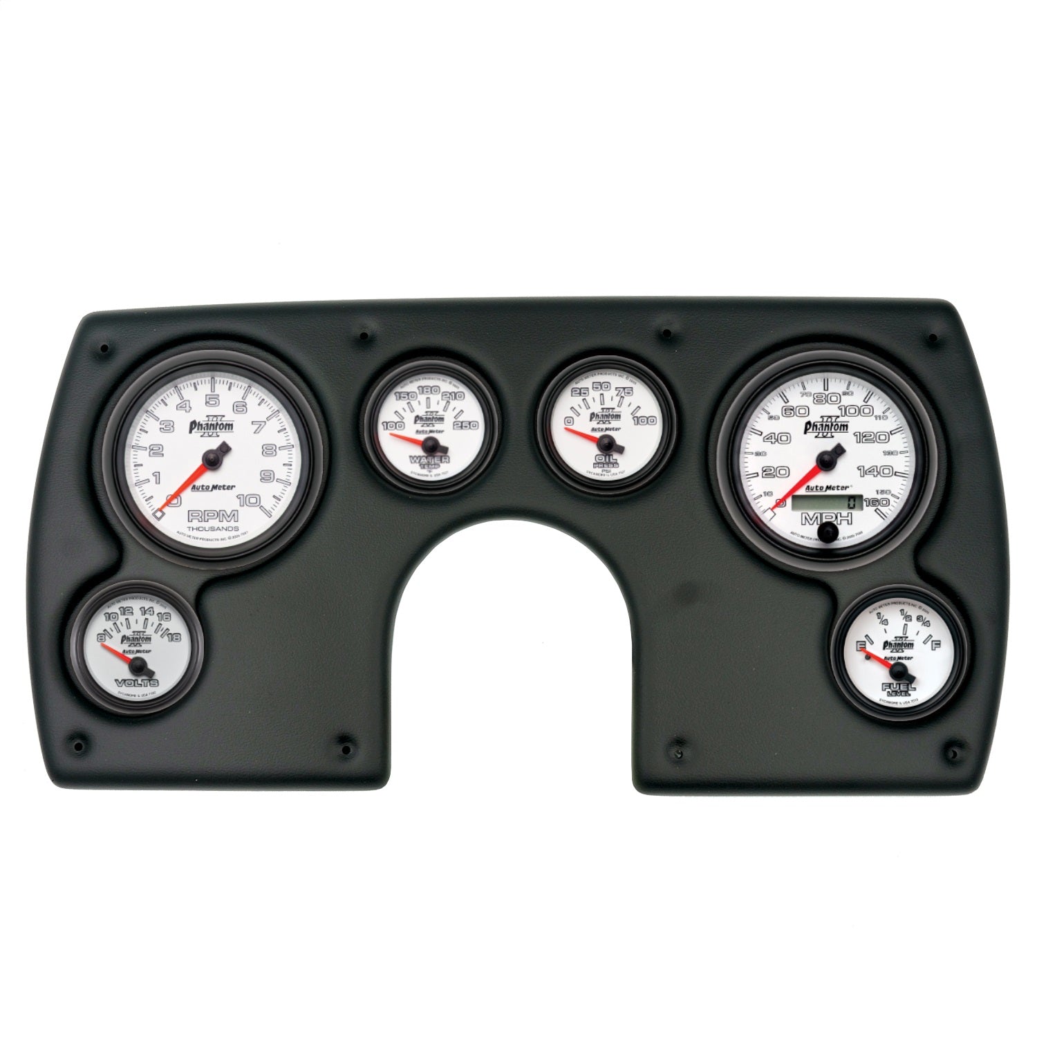 6 GAUGE DIRECT-FIT DASH KIT, CHEVY CAMARO 82-89, PHANTOM II