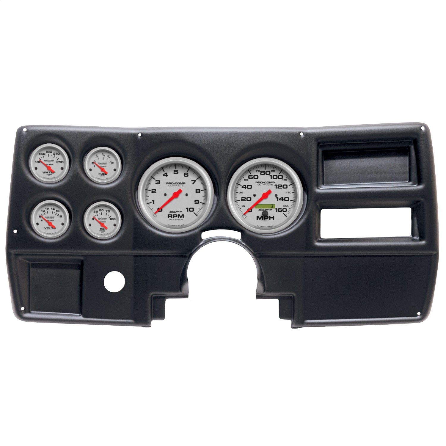6 GAUGE DIRECT-FIT DASH KIT, CHEVY/GMC TRUCK NO VENT 84-87, ULTRA-LITE