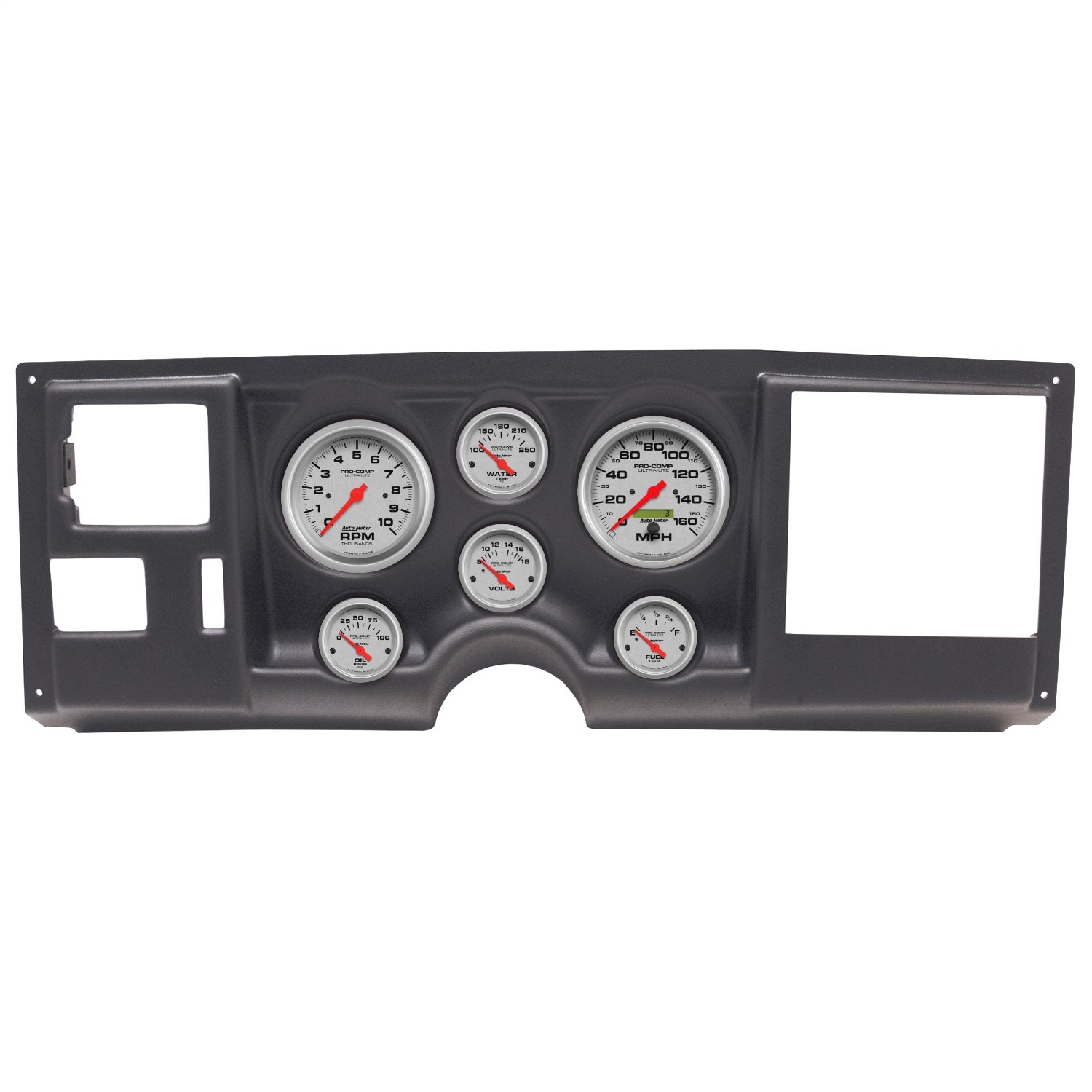 6 GAUGE DIRECT-FIT DASH KIT, CHEVY/GMC TRUCK 88-94, ULTRA-LITE