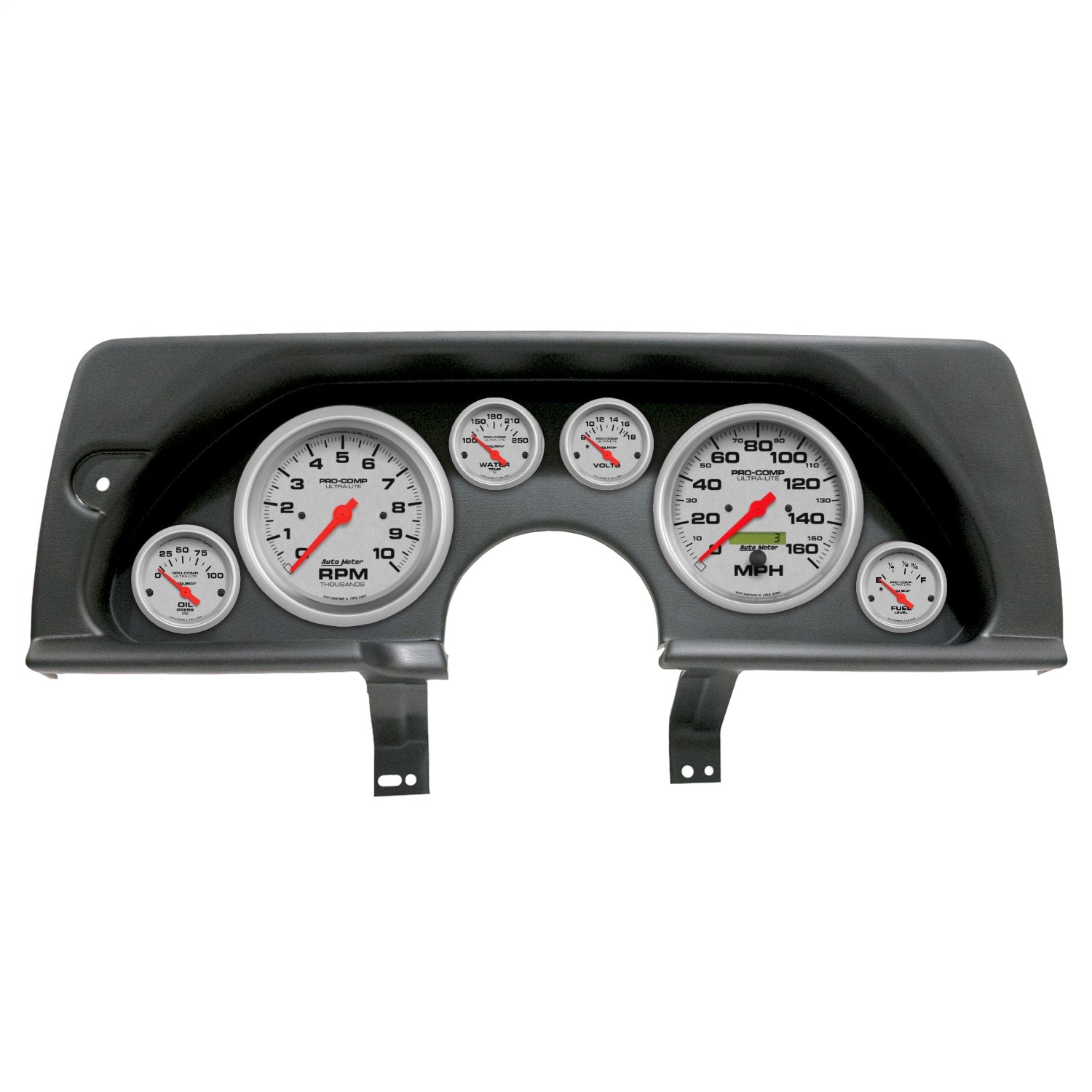 6 GAUGE DIRECT-FIT DASH KIT, CHEVY CAMARO 90-92, ULTRA-LITE