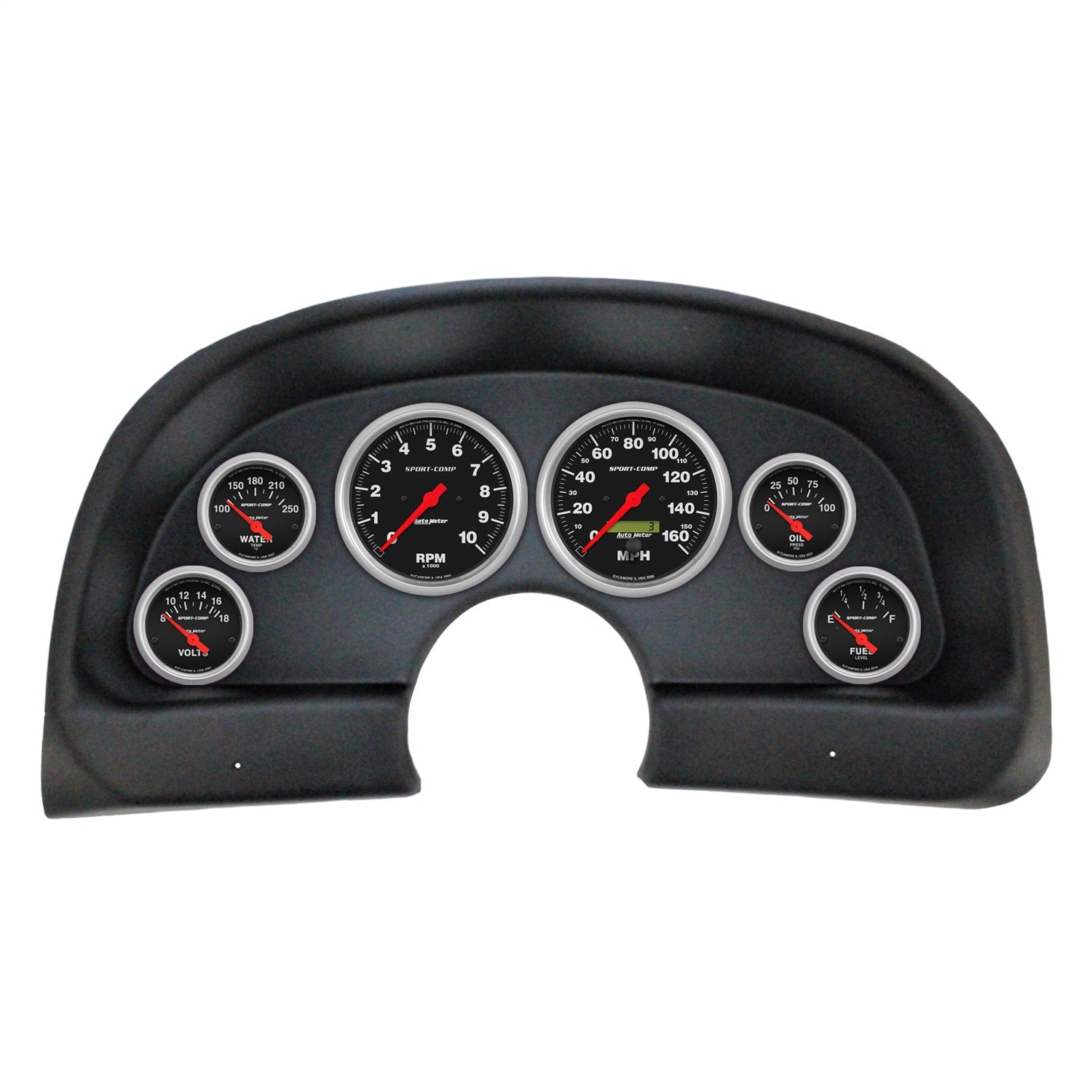 6 GAUGE DIRECT-FIT DASH KIT, CHEVY CAMARO 93-02, SPORT-COMP