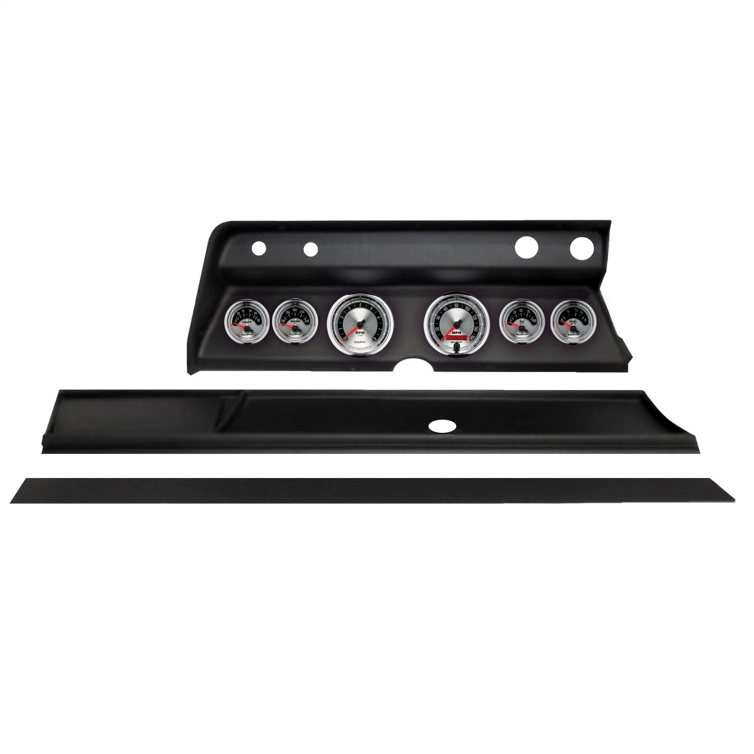6 GAUGE DIRECT-FIT DASH KIT, CHEVY CHEVELLE 66, AMERICAN MUSCLE