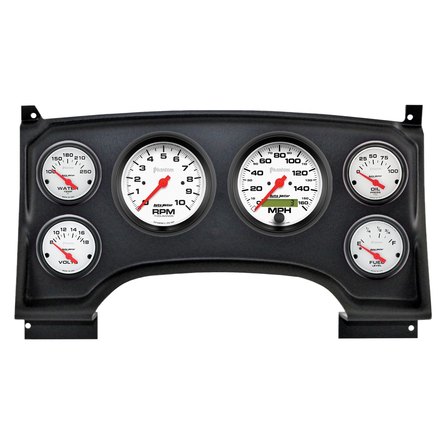 6 GAUGE DIRECT-FIT DASH KIT, CHEVY S10 TRUCK 94-97, PHANTOM