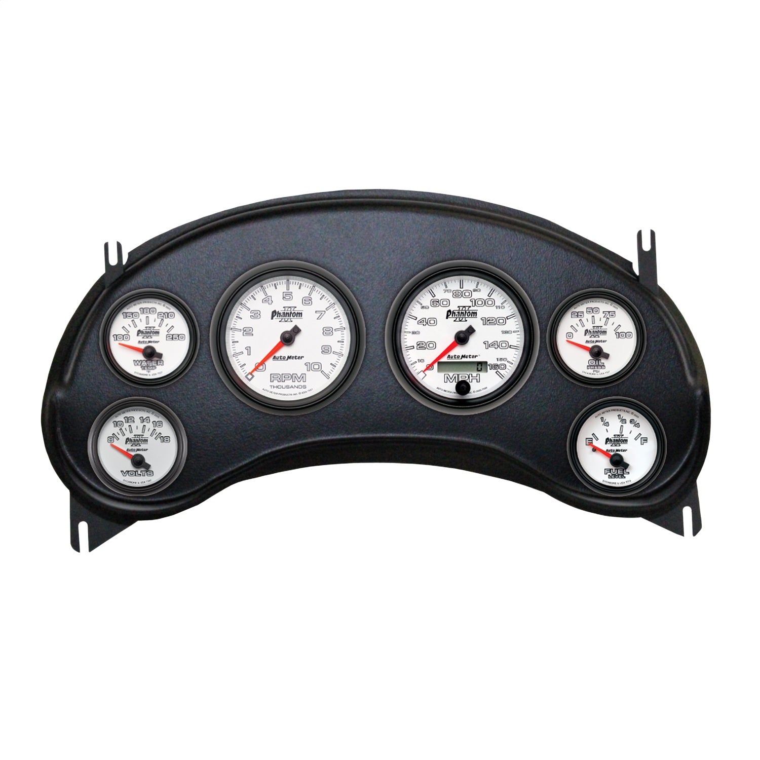 6 GAUGE DIRECT-FIT DASH KIT, CHEVY S10 TRUCK 98-04, PHANTOM II