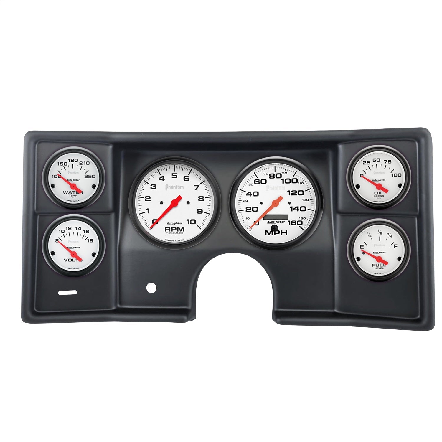 6 GAUGE DIRECT-FIT DASH KIT, MALIBU/EL CAMINO/MONTECARLO 78-81, PHANTOM