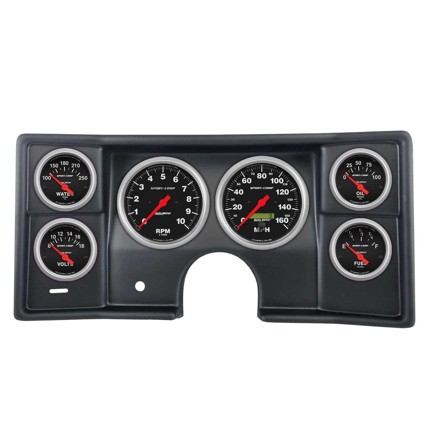 6 GAUGE DIRECT-FIT DASH KIT, MALIBU/EL CAMINO/MONTECARLO 78-81, SPORT-COMP
