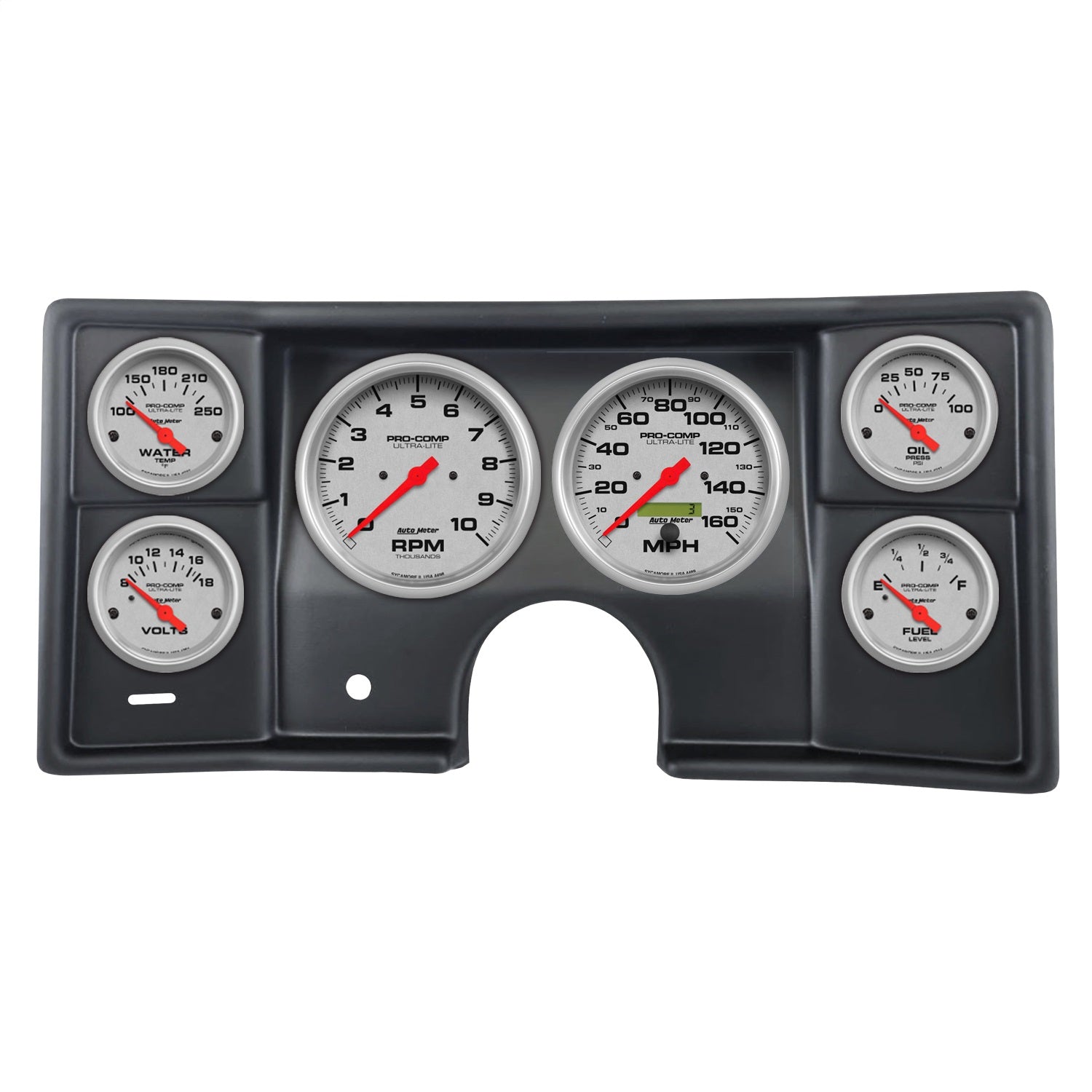 6 GAUGE DIRECT-FIT DASH KIT, MALIBU/EL CAMINO/MONTECARLO 78-81, ULTRA-LITE