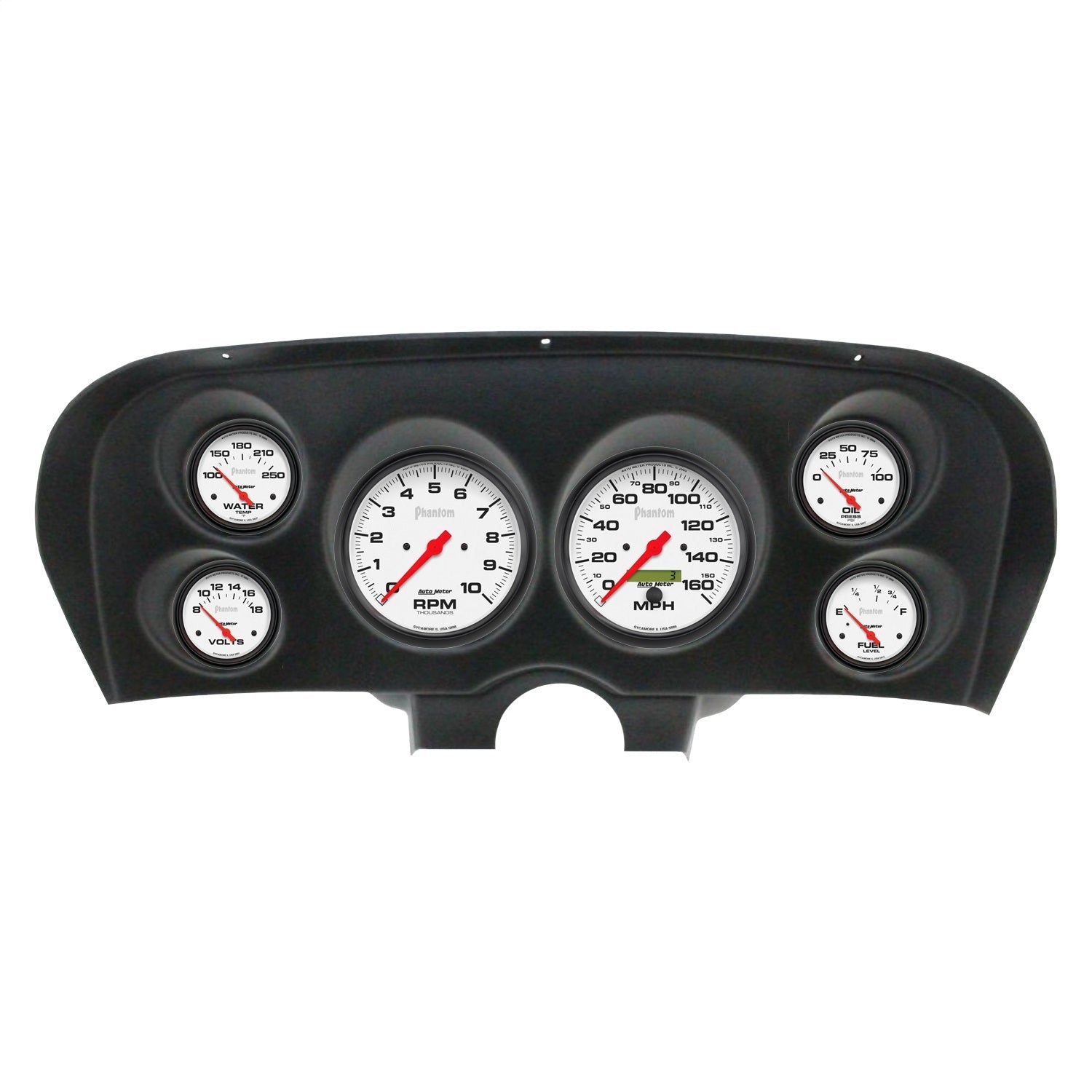 6 GAUGE DIRECT-FIT DASH KIT, FORD MUSTANG 69-70, PHANTOM