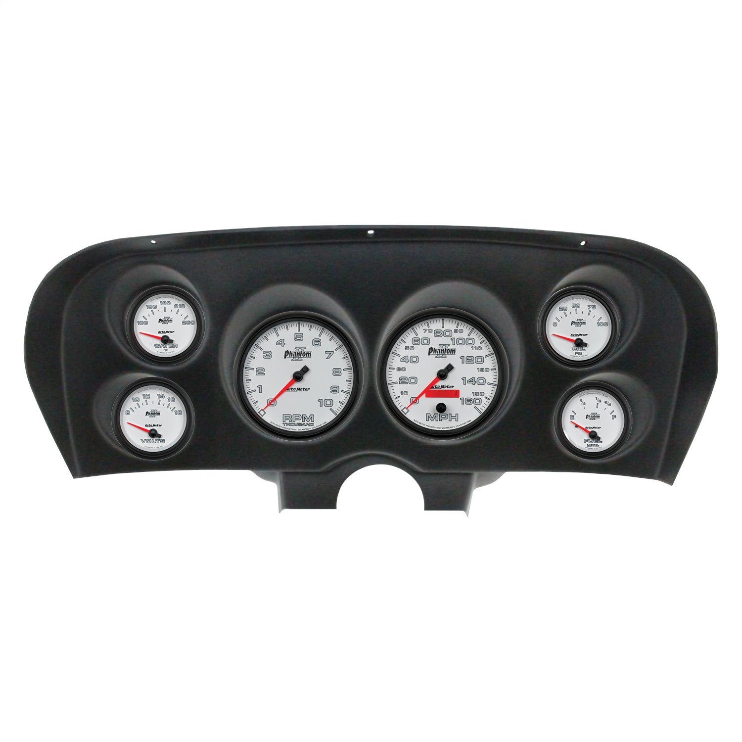 6 GAUGE DIRECT-FIT DASH KIT, FORD MUSTANG 69-70, PHANTOM II