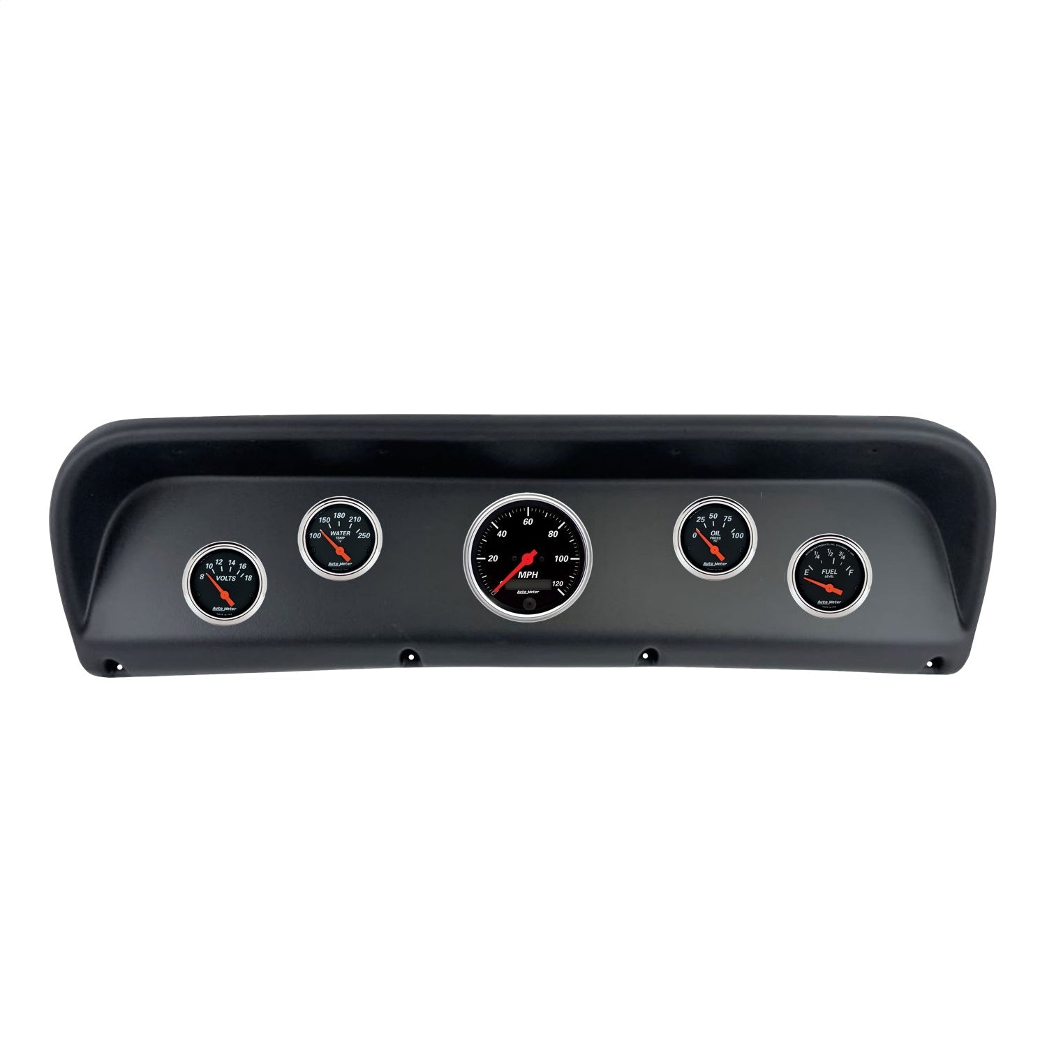 5 GAUGE DIRECT-FIT DASH KIT, FORD F100 67-72, DESIGNER BLACK