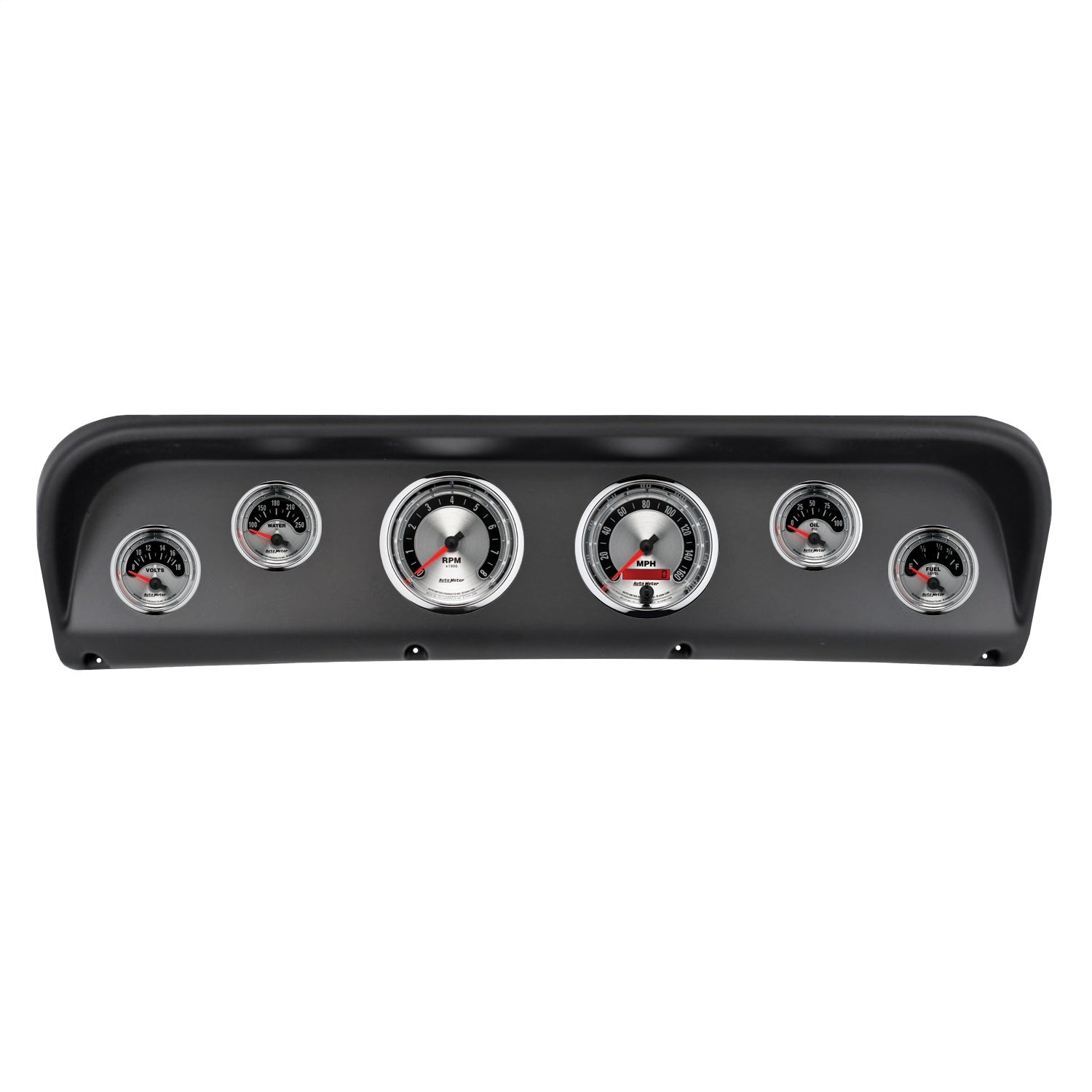6 GAUGE DIRECT-FIT DASH KIT, FORD F100 67-72, AMERICAN MUSCLE