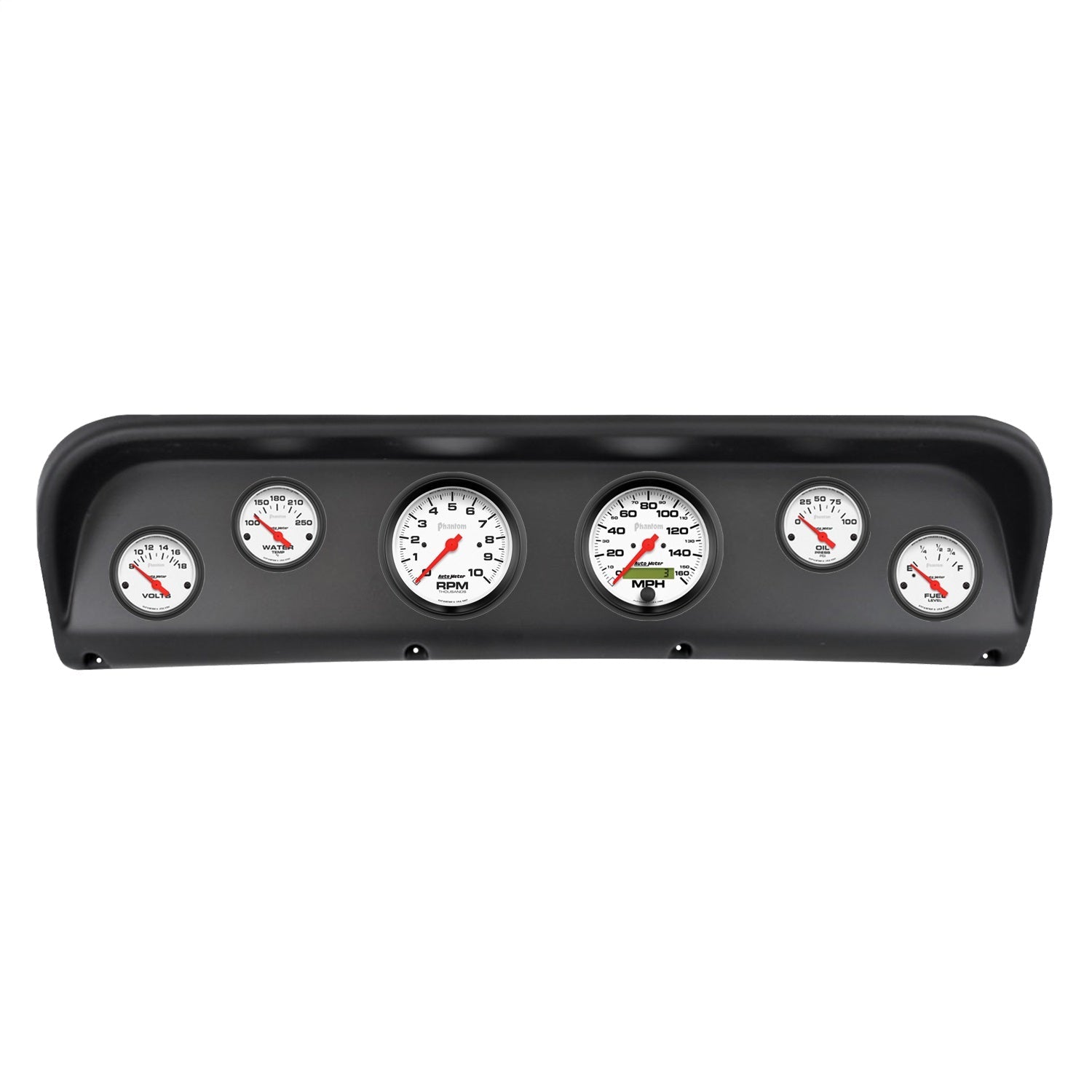 6 GAUGE DIRECT-FIT DASH KIT, FORD F100 67-72, PHANTOM